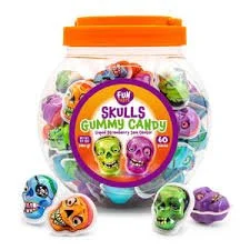Fun Tasty Skulls Gummy Candy