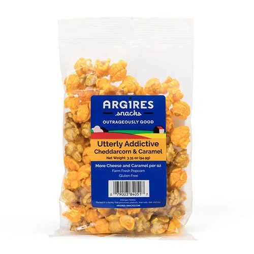 Argires Gourmet Cheese & Caramel Popcorn - 3.35 Oz