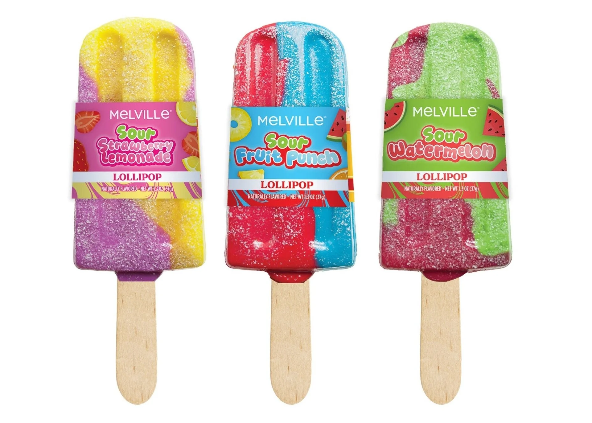 Melville Sour Pop Lollipops