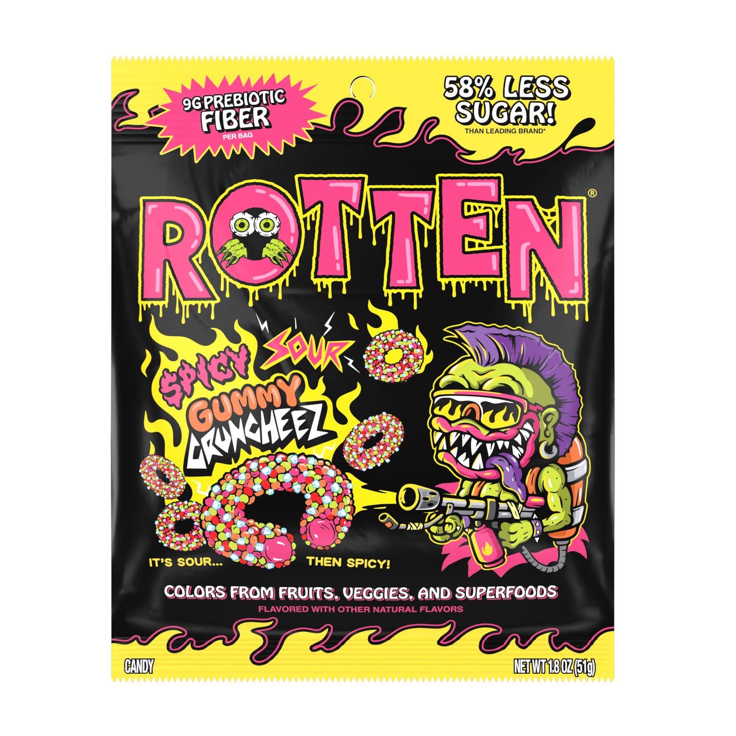 Spicy Sour Cruncheez Gummy Candy
