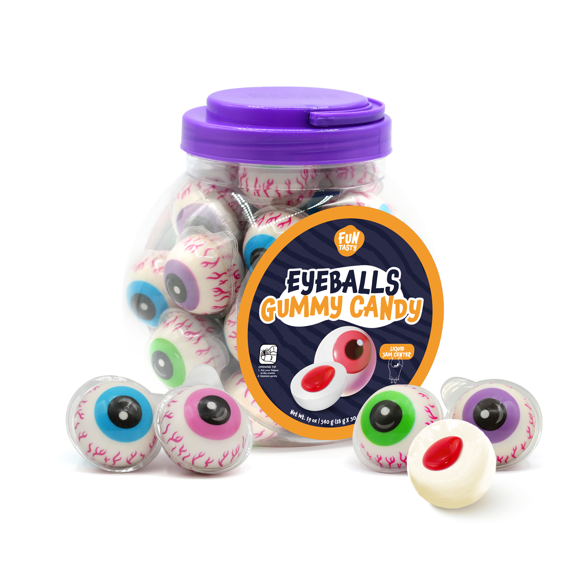Fun Tasty Eyeballs Gummy Candy