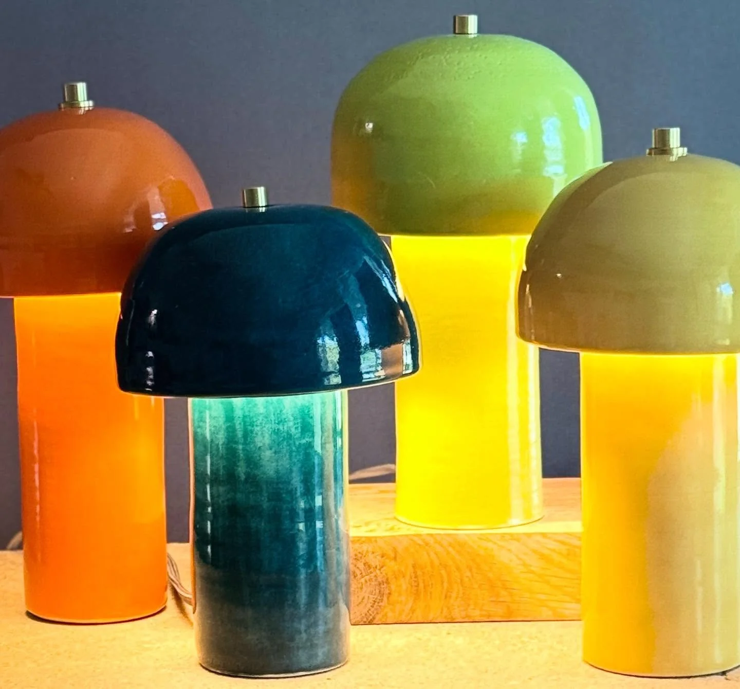 Lamps lamps lamps. These are version 1.0, currently making versions 2.0 and 3.0. I ❤️ lamp. 
#bbccpottery #handmadelamps