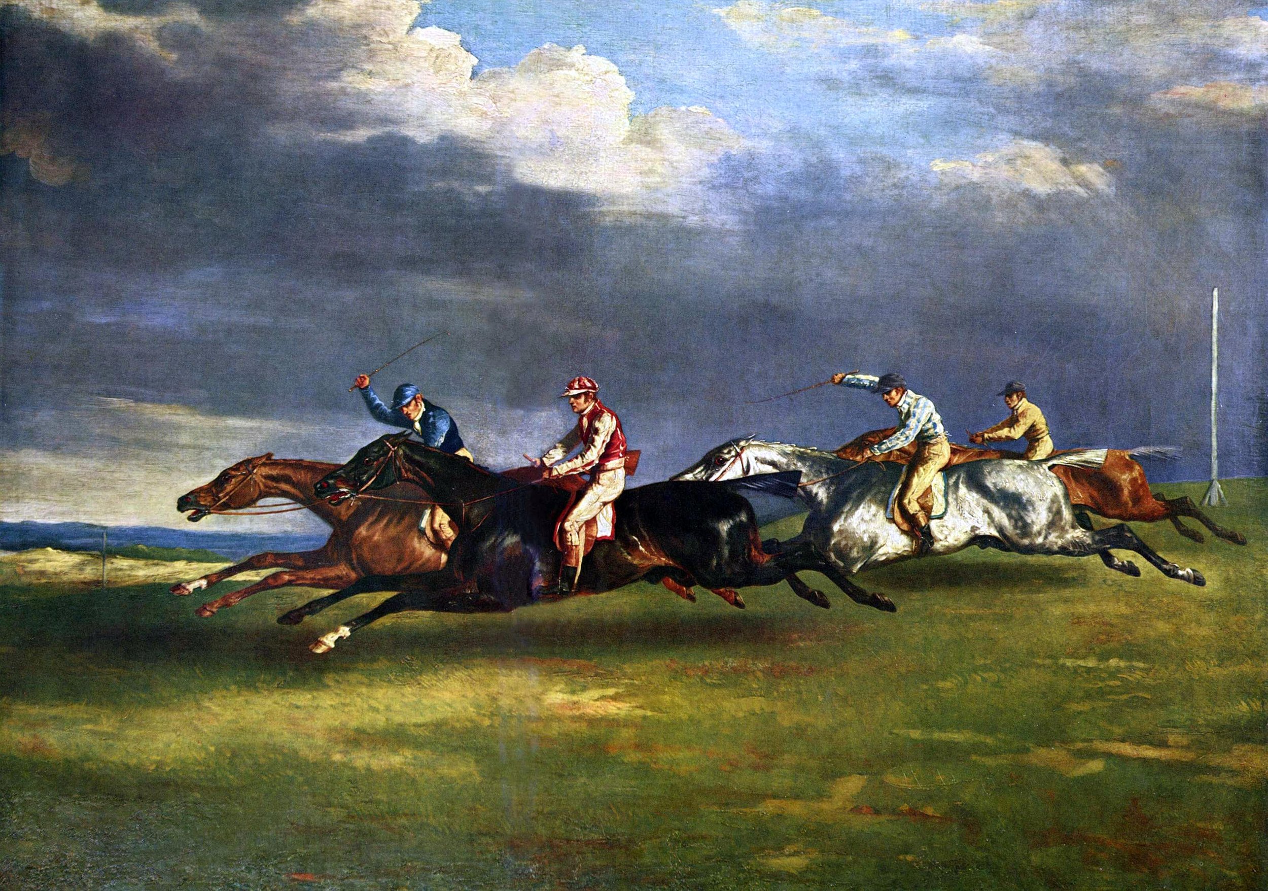 “The 1821 Derby at Epsom” by Théodore Géricault, 1821.jpg