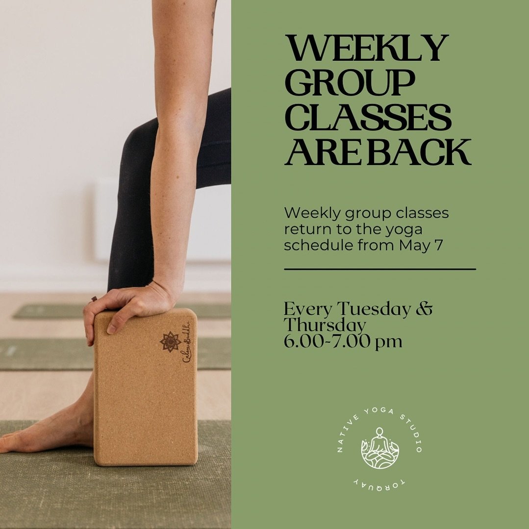 We look forward to seeing you on the mat from next week! 🌿