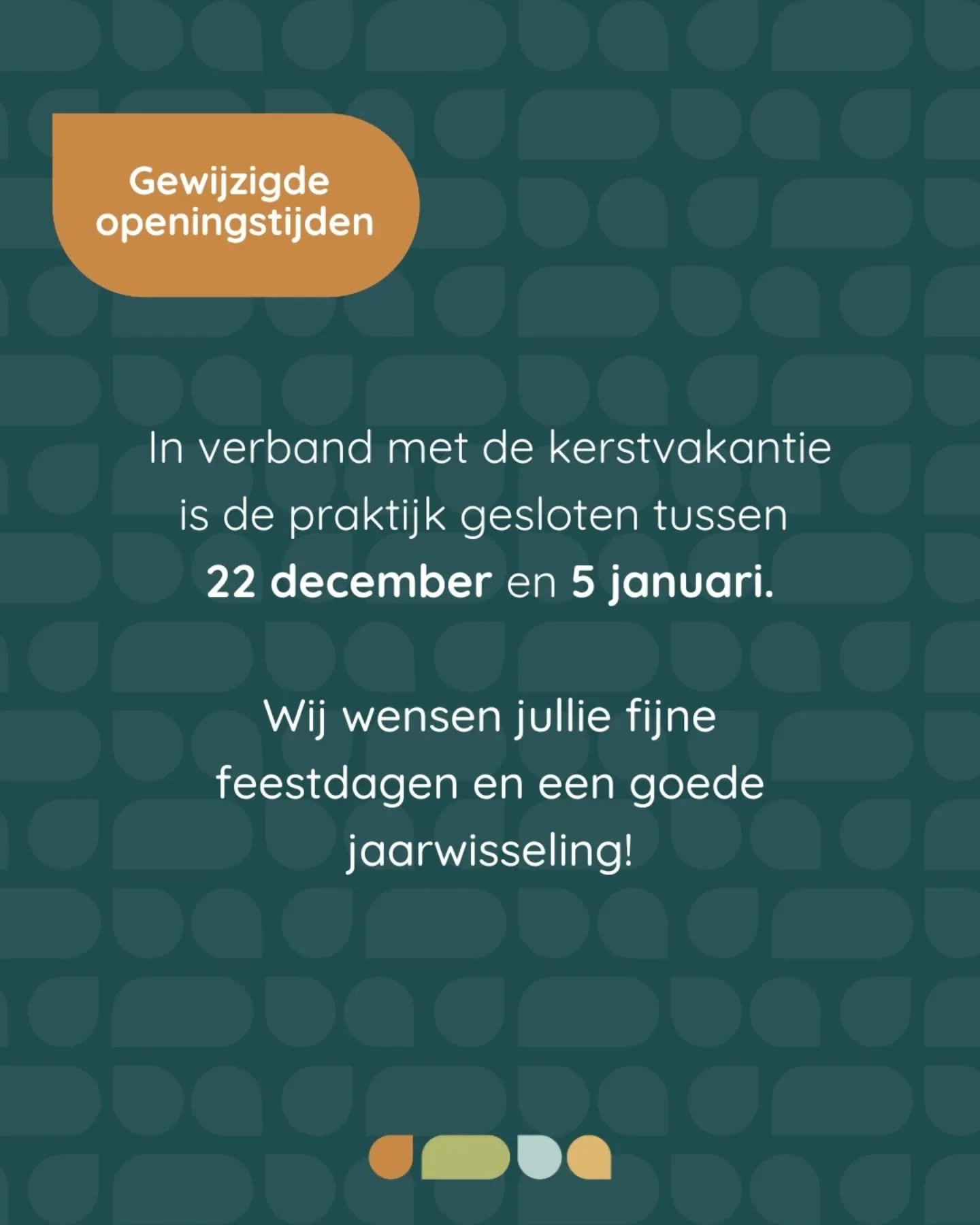 Tijdens de kerstvakantie is de praktijk gesloten en zijn we minder goed bereikbaar. Tijd om het even rustiger aan te doen, op te laden en terug te kijken.

Wat was het een bijzonder jaar:
🌱 Verder geschoold in preverbale logopedie
🌱 Leuke cursussen