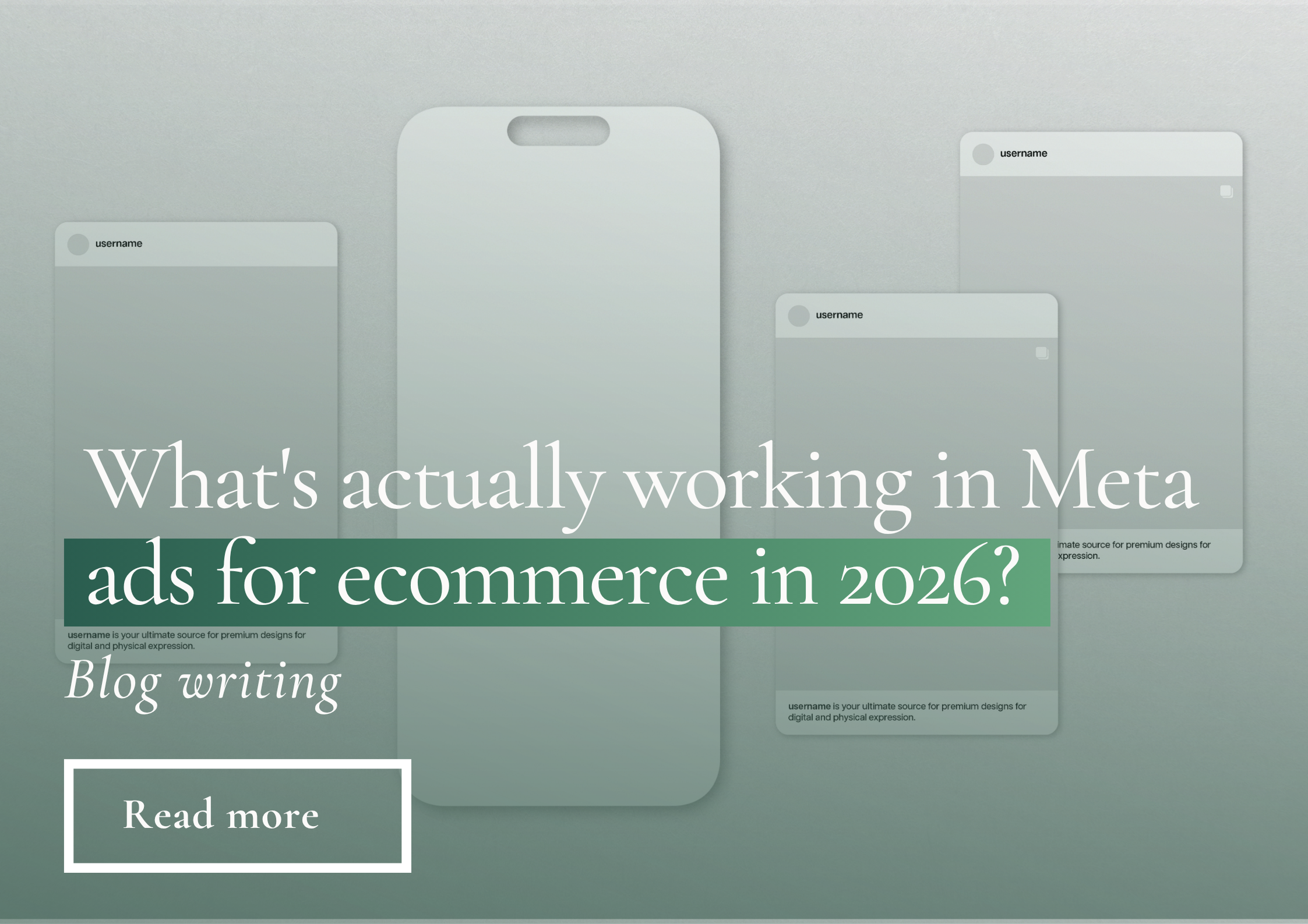 What's actually working in Meta ads for ecommerce in 2026?