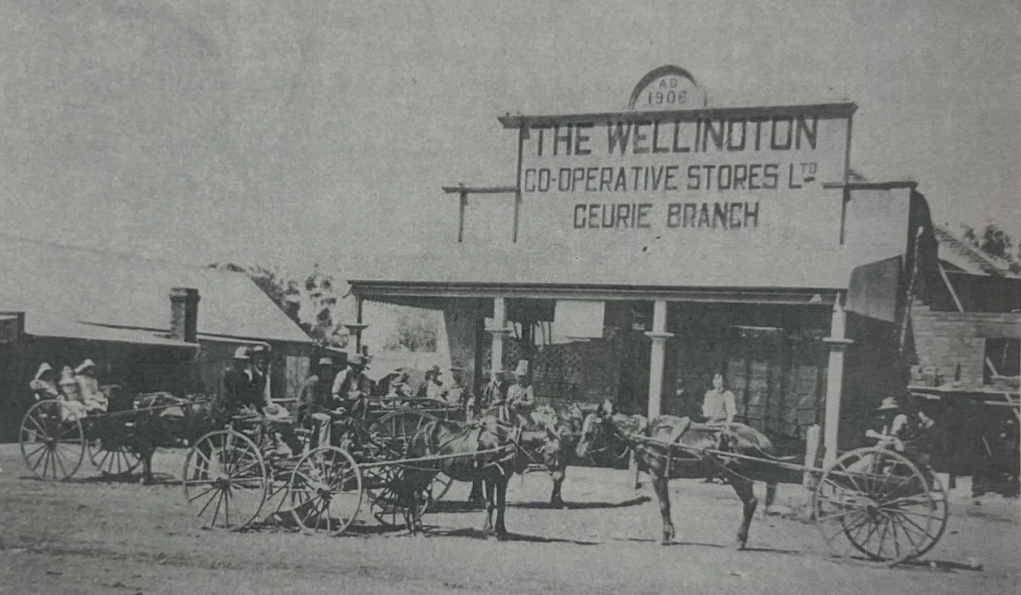 Can you guess which building this is (hint: it is on the main street in Geurie).

📸 Photo taken 1906 
📕 Wellington Historical Society Inc. Pictorial Booklet.

#geurie #heritage #history #store #bygonedays