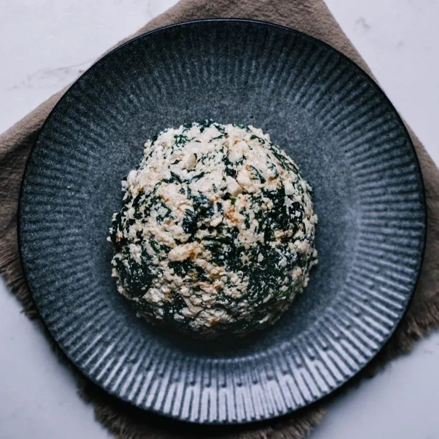 Mixed Tofu & Mugwort | 蒿子拌豆腐