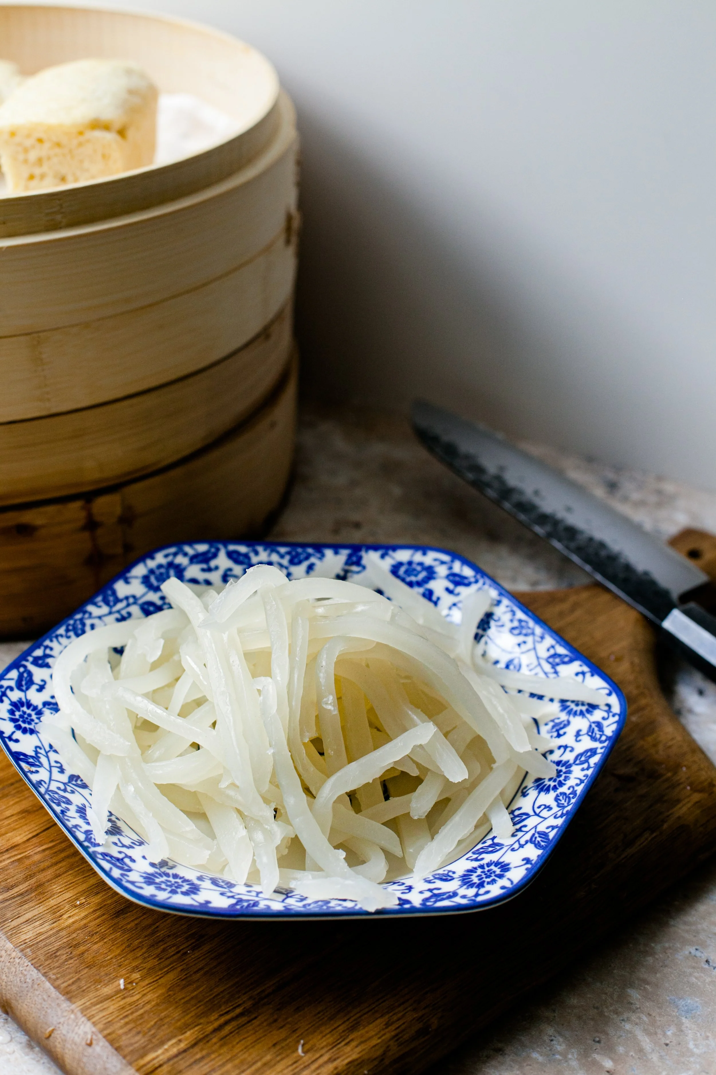 8. Cut the noodles into your preferred thickness