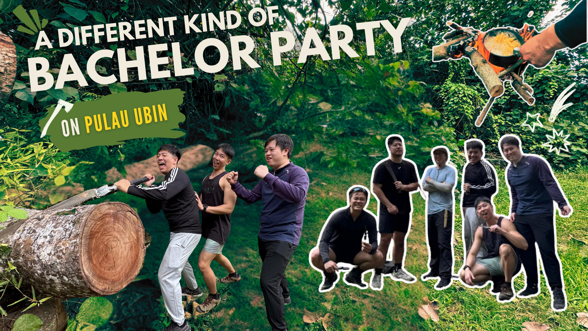 A Different Kind of Bachelor Party: A Day of Fire, Wood and Friendship on Pulau Ubin