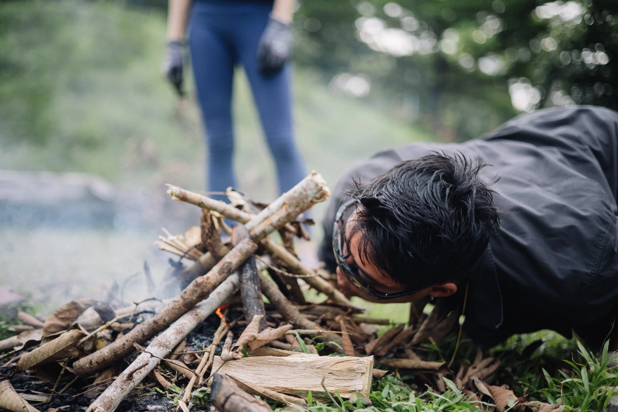 Down at ground level, nobody's job title counts. The ember decides who's doing well.