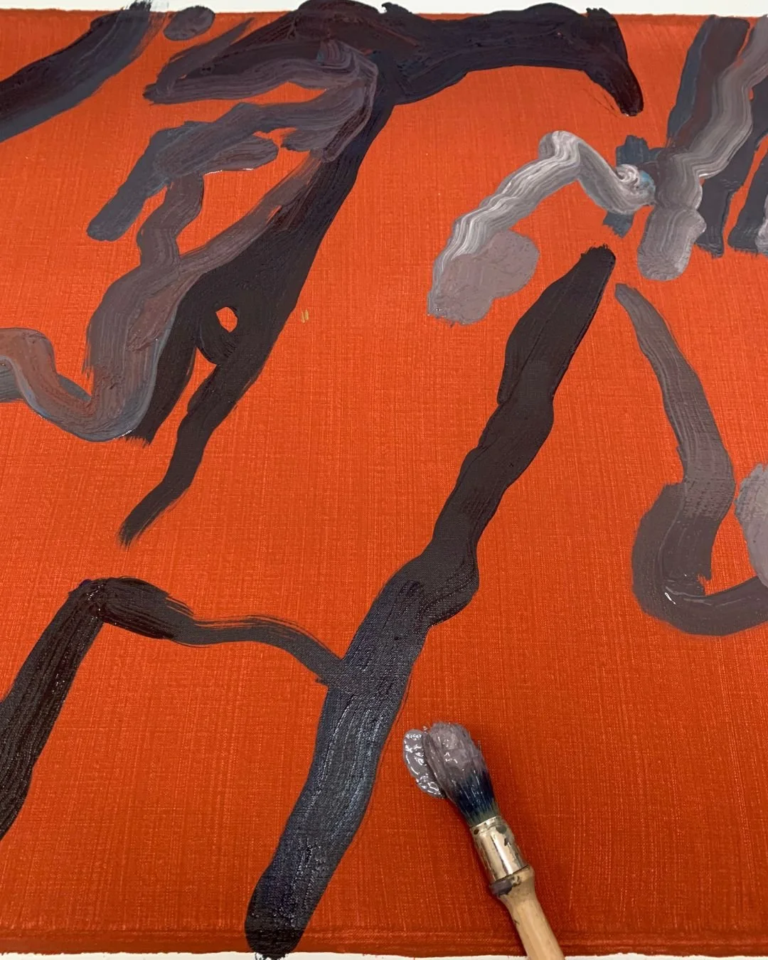 My exhibition 'Intertidal' is currently on show in Melbourne at @brunswickstreetgallery until 7th September. Inspired by the epic coastlines around Broome, from bold coloured rocks to the patterns left in the sand from crawling creatures. Looking clo