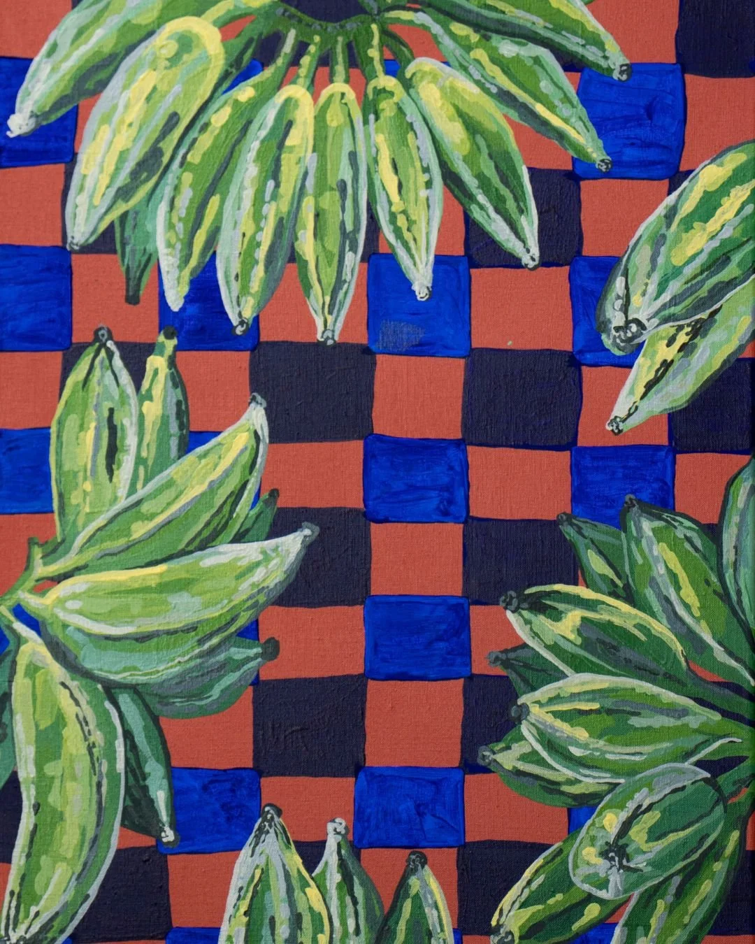 It's Bananas
41 x 61cm 
Acrylic on linen

Final days of 'Made Here' at @redbillstudiogallery 🍌

Last chance to check out some of my banana paintings and a variety of stunning ceramics, glass and paintings by the 2025 resident artists of the space. 
