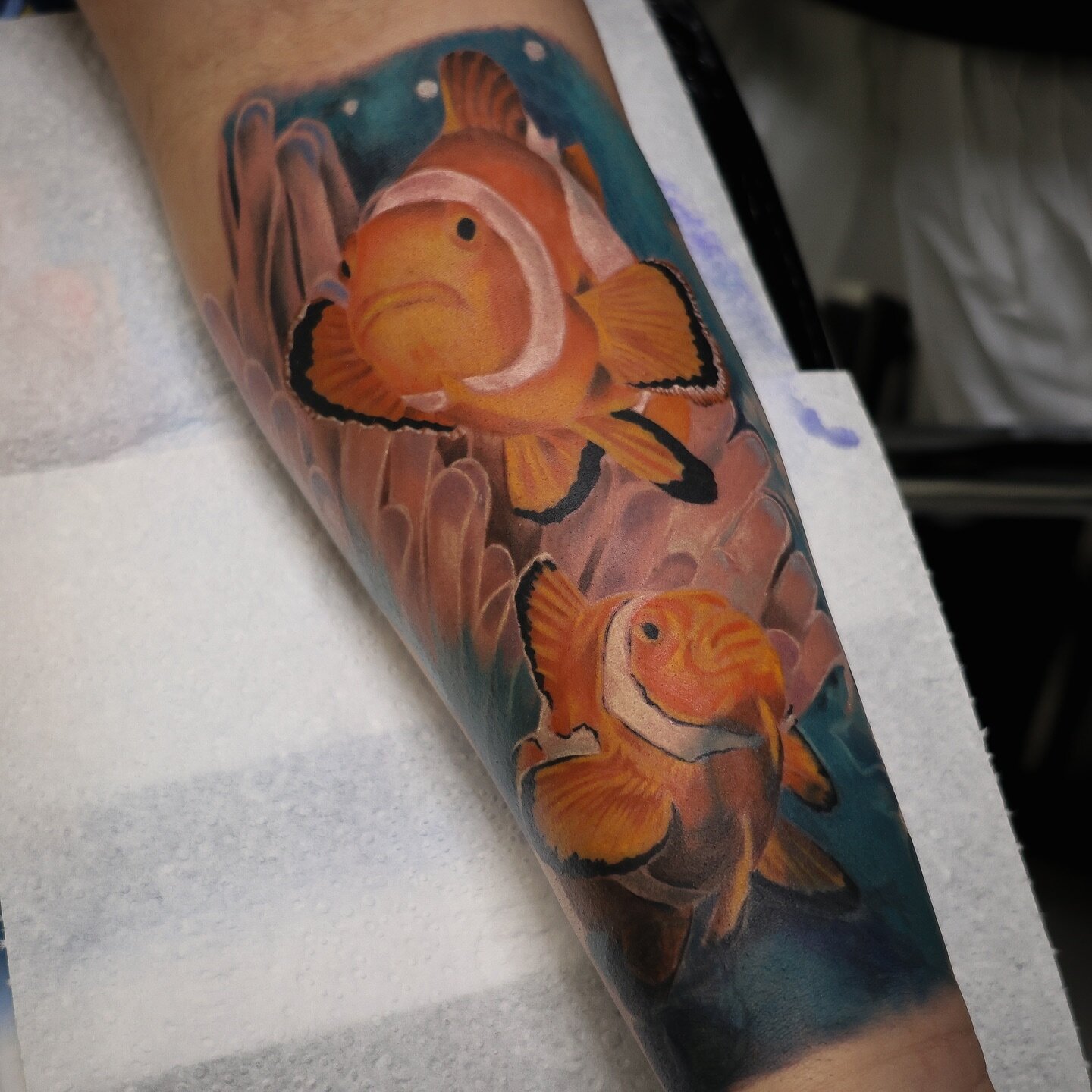 Can&rsquo;t believe my week at @tokyotattoo is nearly over already! Looking forward to tomorrows session! 

This piece was done over two days! Will carry this on in January! Will need to touch up the bottom part of the fish as it&rsquo;s a cover up :