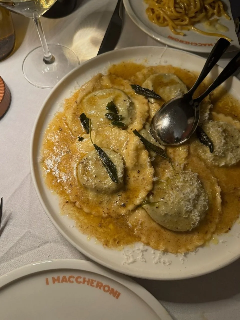 One of your all time favourites. Tortelli spinach and parmigiano, burnt butter &amp; sage. Book to eat 💛
