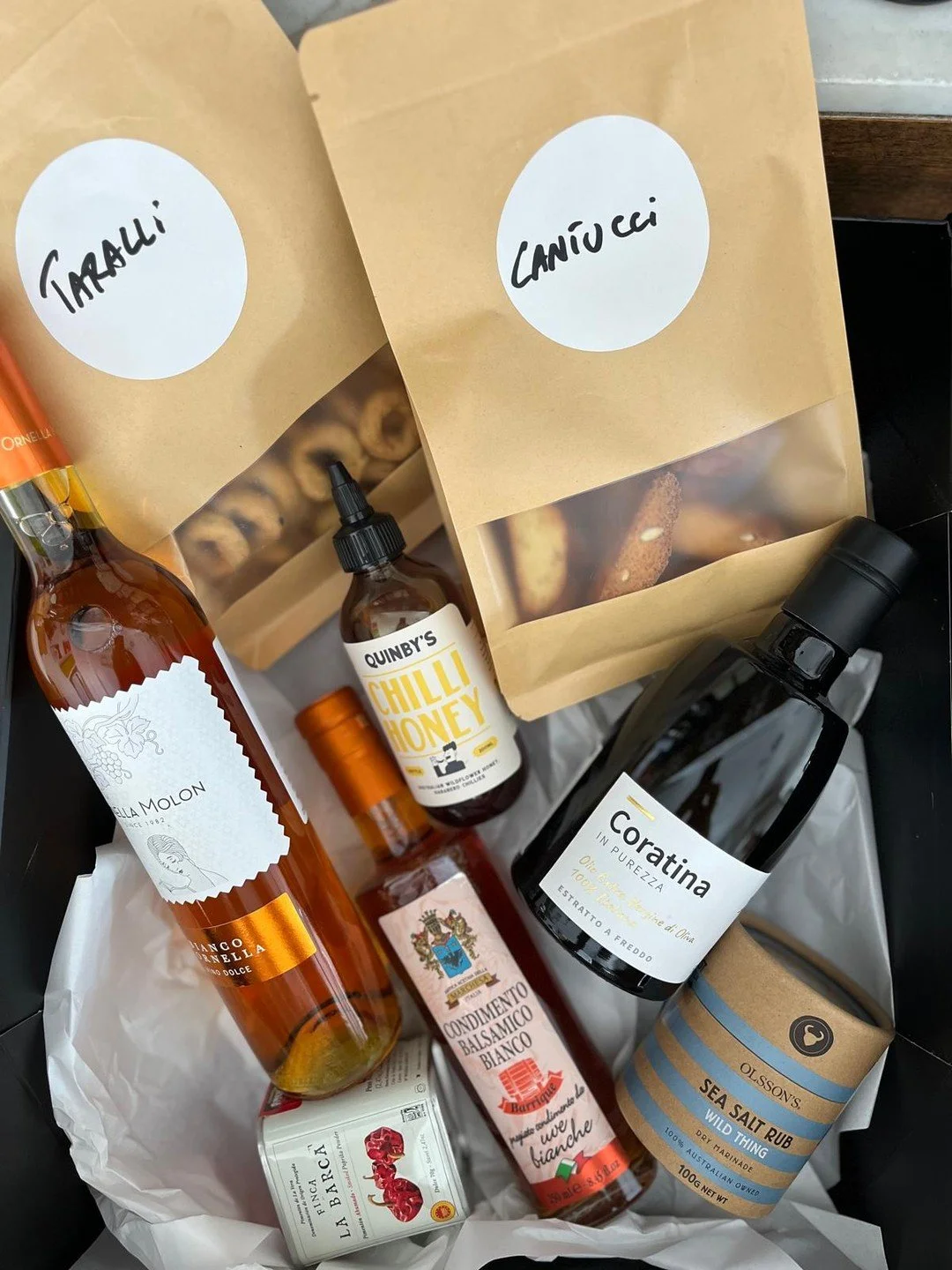 Our Christmas gift hampers have arrived! 🎄 Order via our website or at the restaurant and give the gift of buon appetito.