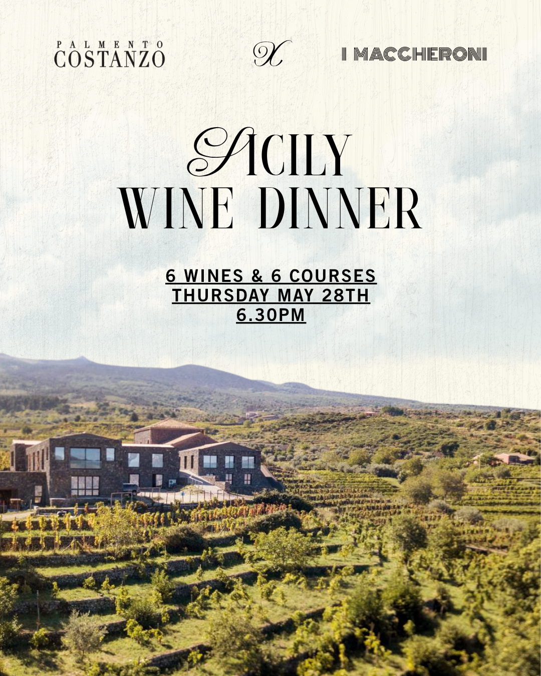 Sicily wine dinner