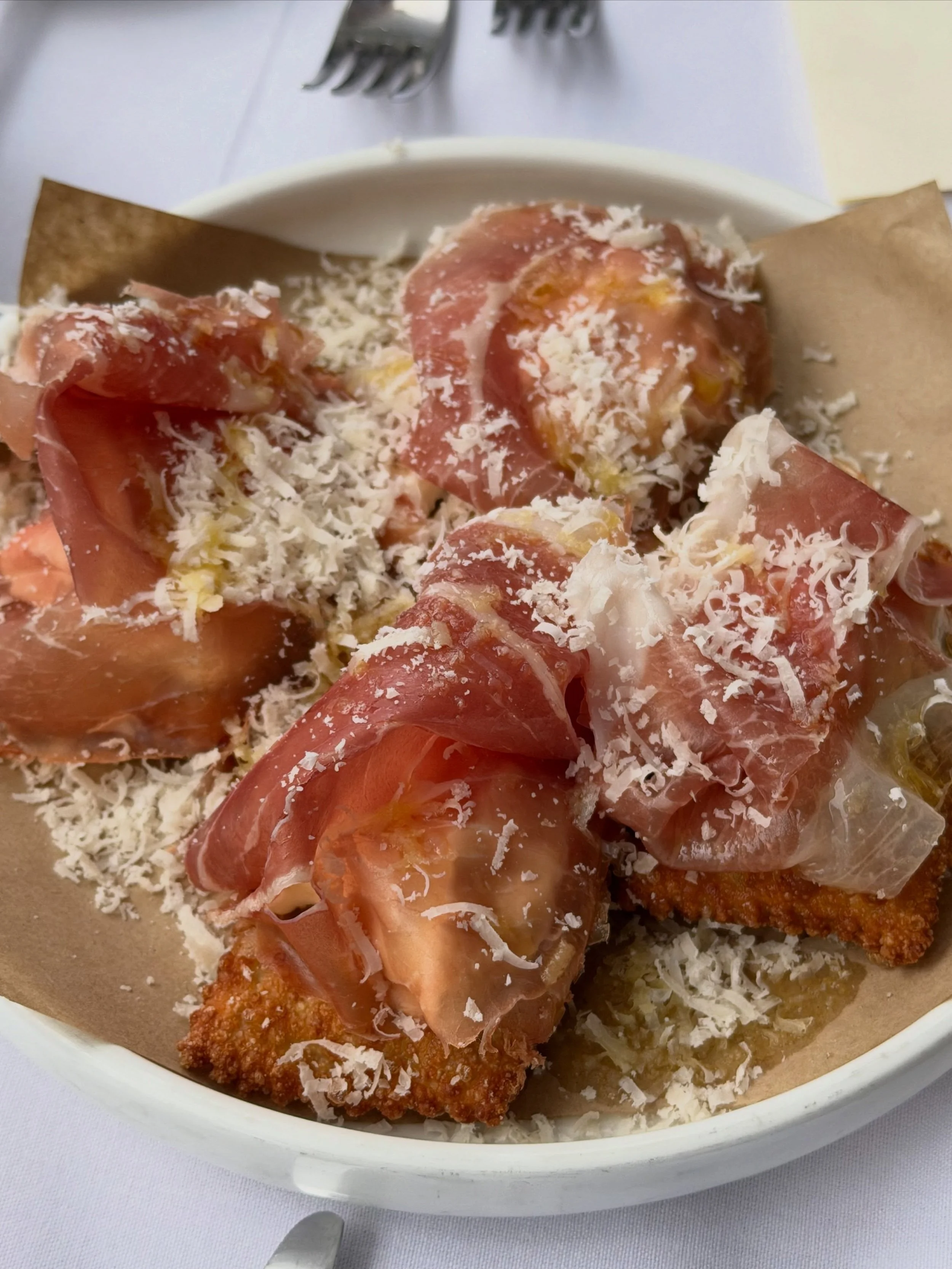 The Gnocco Fritto. A must try this season 🧡