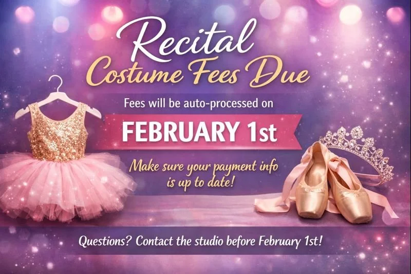Recital Costume Fees