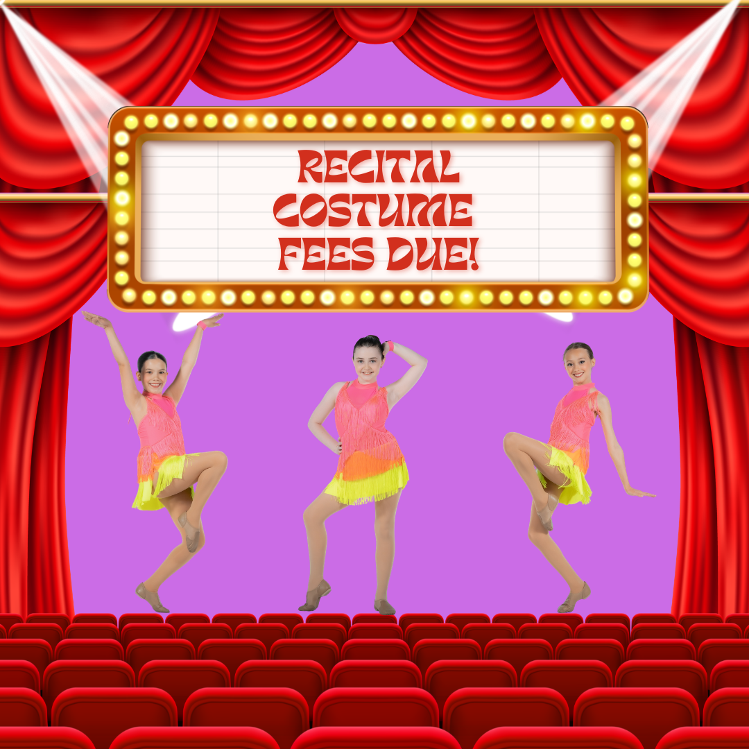 Recital Costume Fees Due