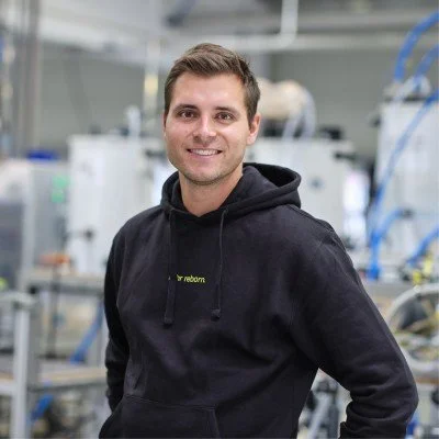 Florian Hildebrand, co-founder of Greenlyte Carbon Technologies, building direct air capture systems