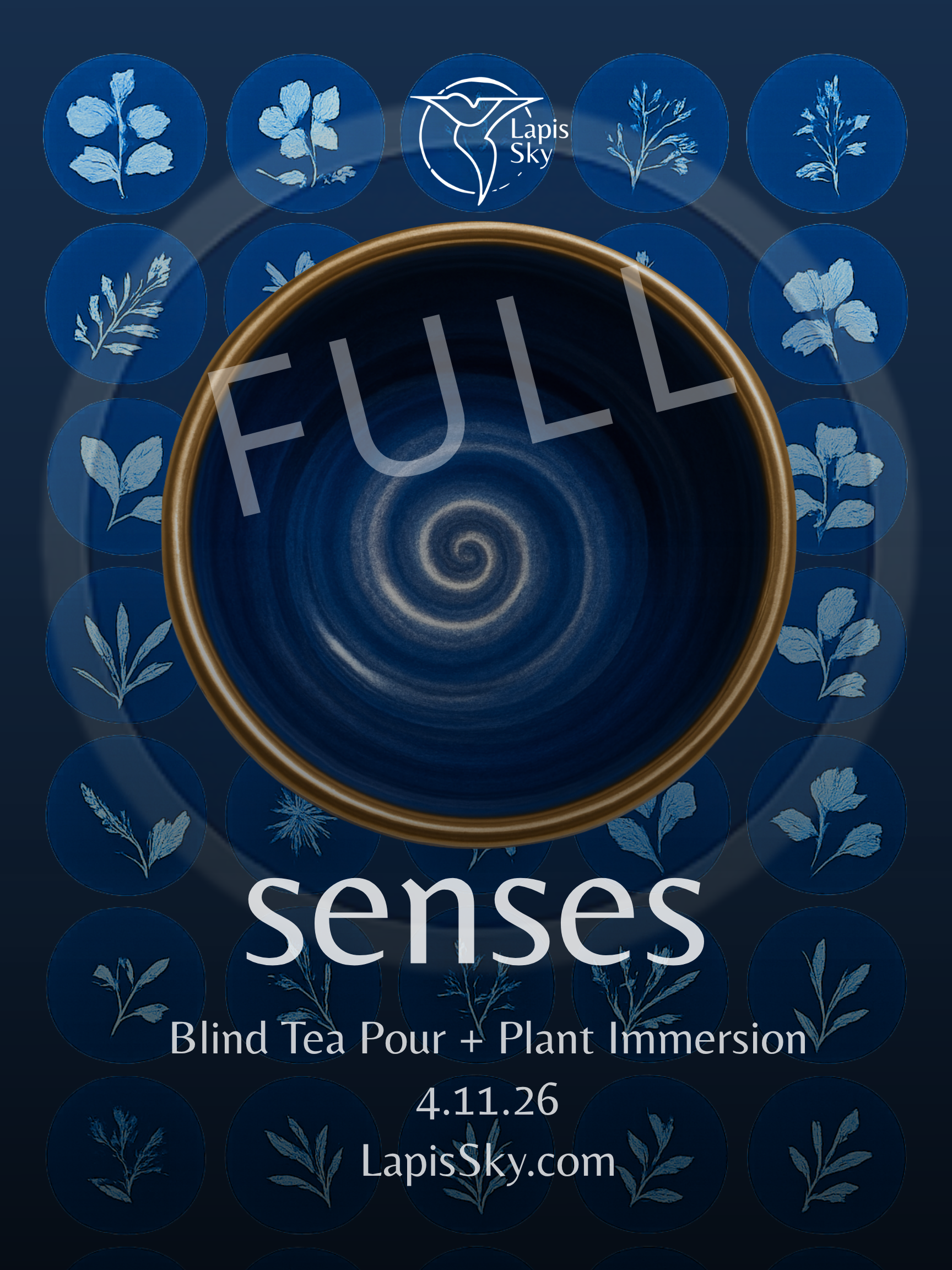senses: blind tea pour + plant immersion