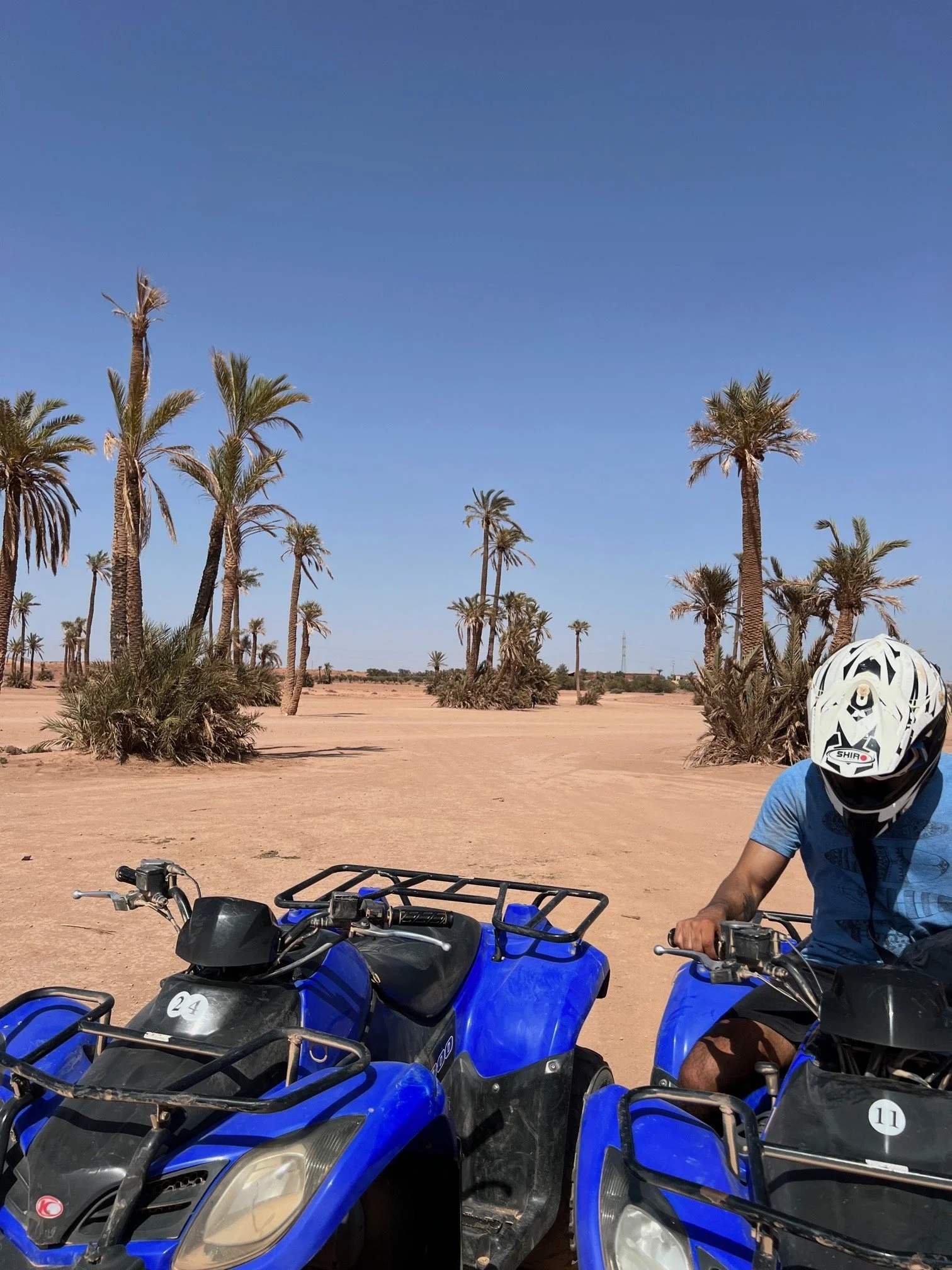 man on ATV in the desert