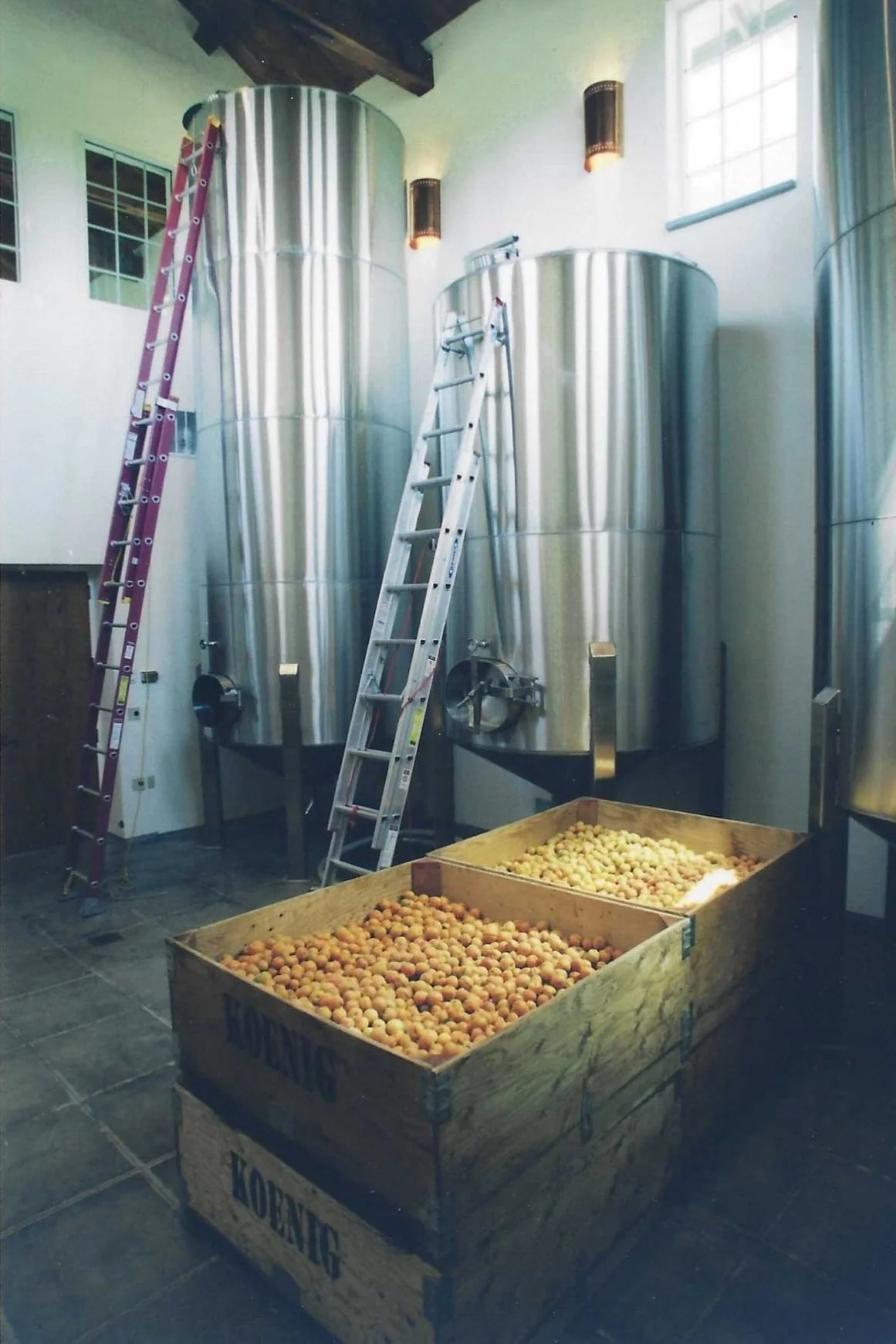 The beginning of the Apricot Brandy distillation process.