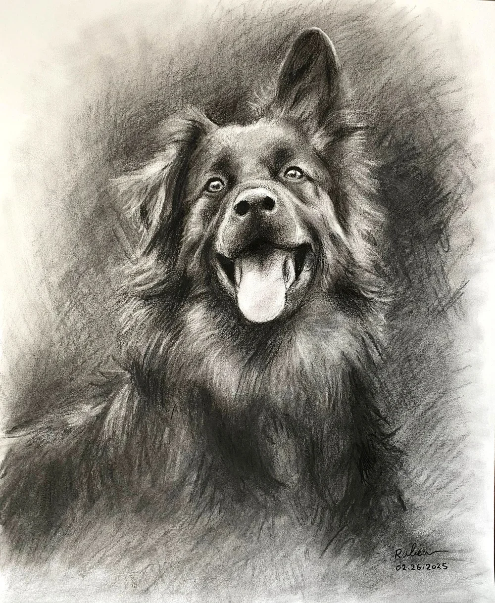 dog portrait charcoal.webp