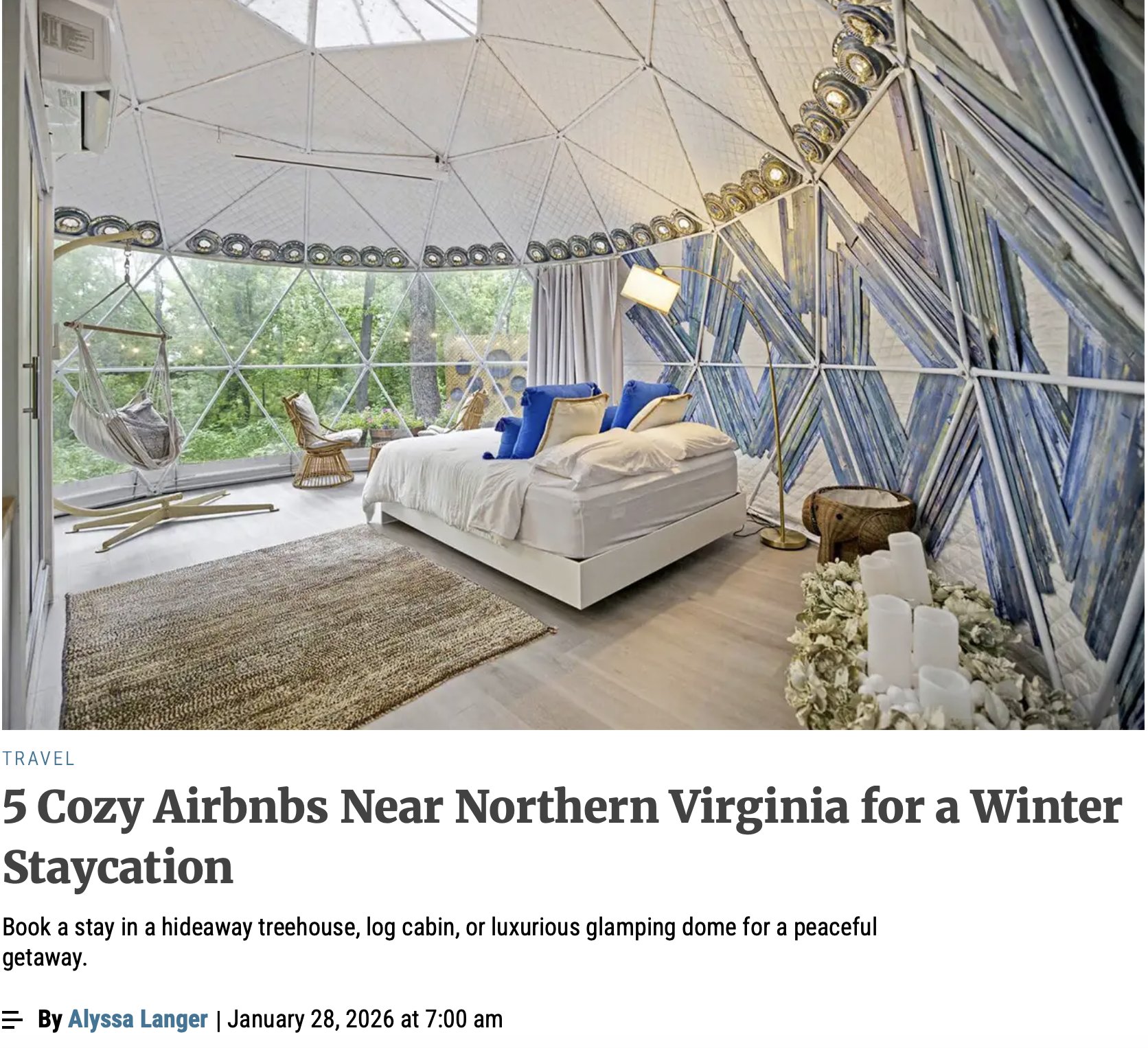 5 Cozy&nbsp;Airbnbs&nbsp;Near Northern Virginia for a Winter Staycation