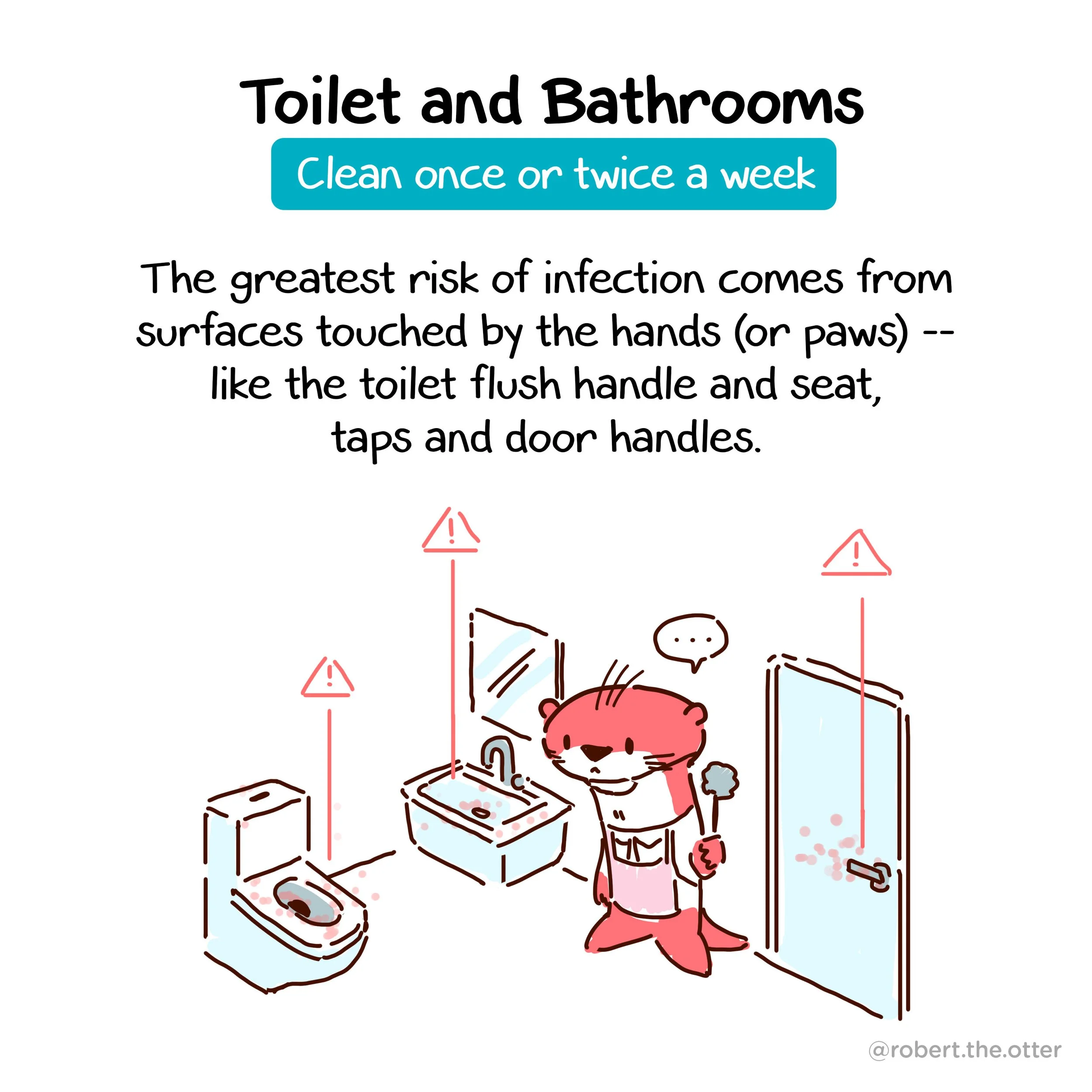 Comic of cute red otter animal cartoon mascot character