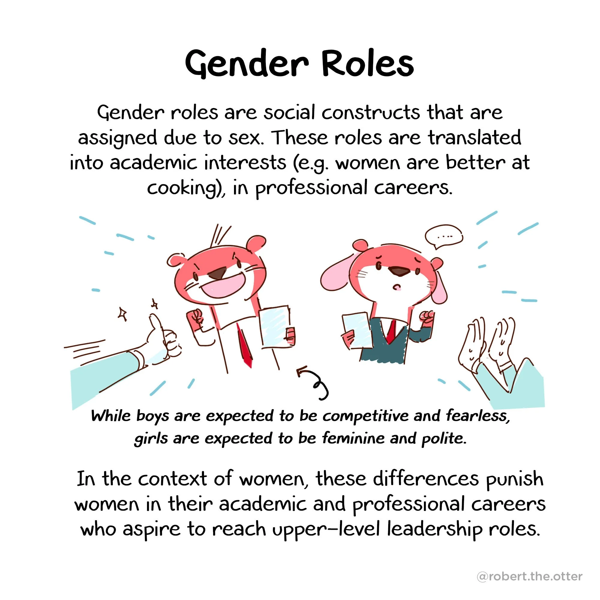 Comic of cute red otter animal cartoon mascot character