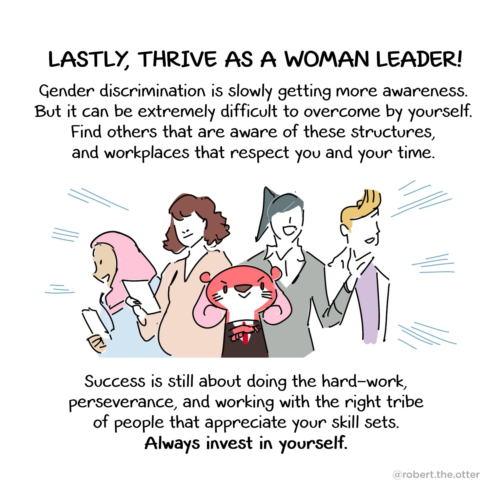 Comic of cute red otter animal cartoon mascot character