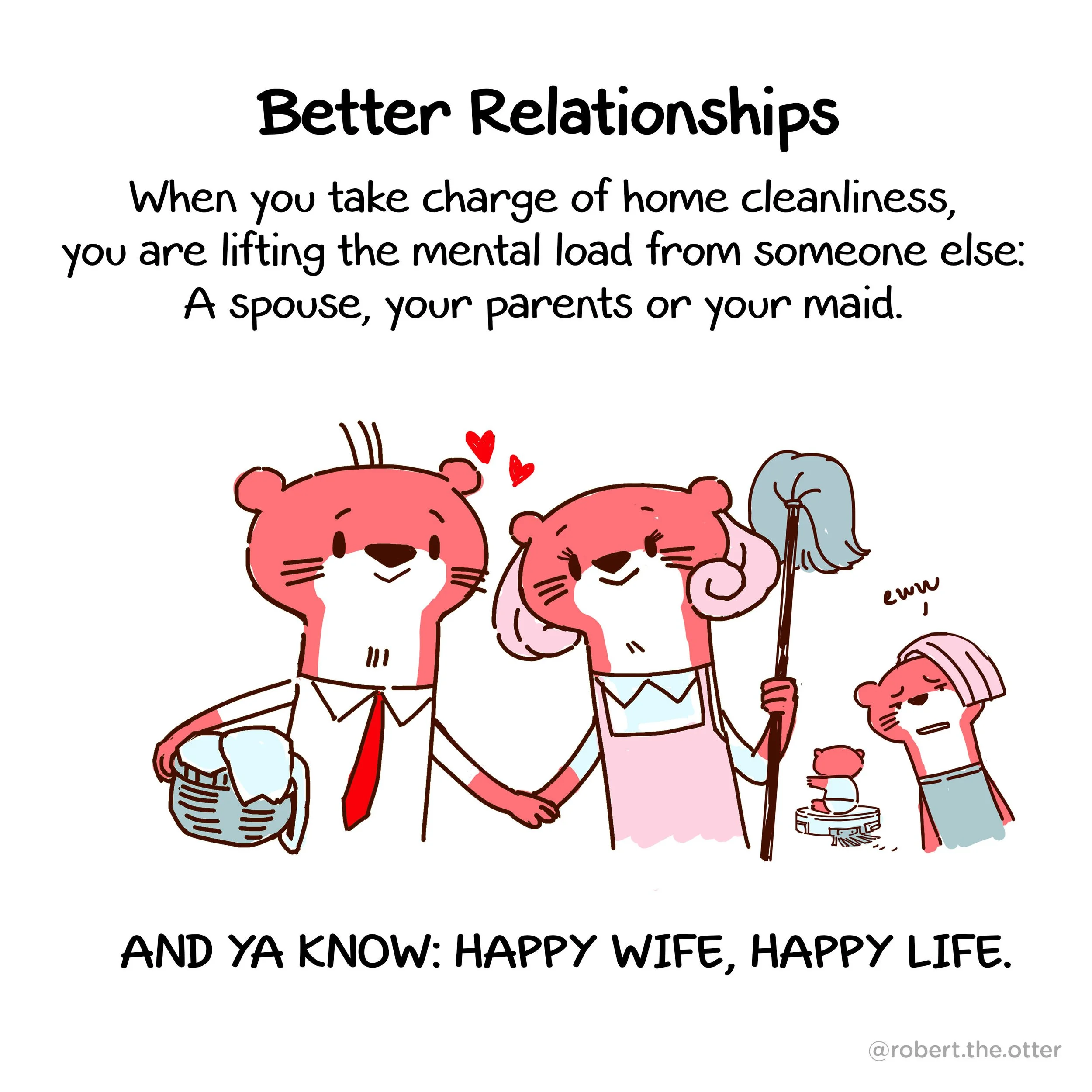 Comic of cute red otter animal cartoon mascot character