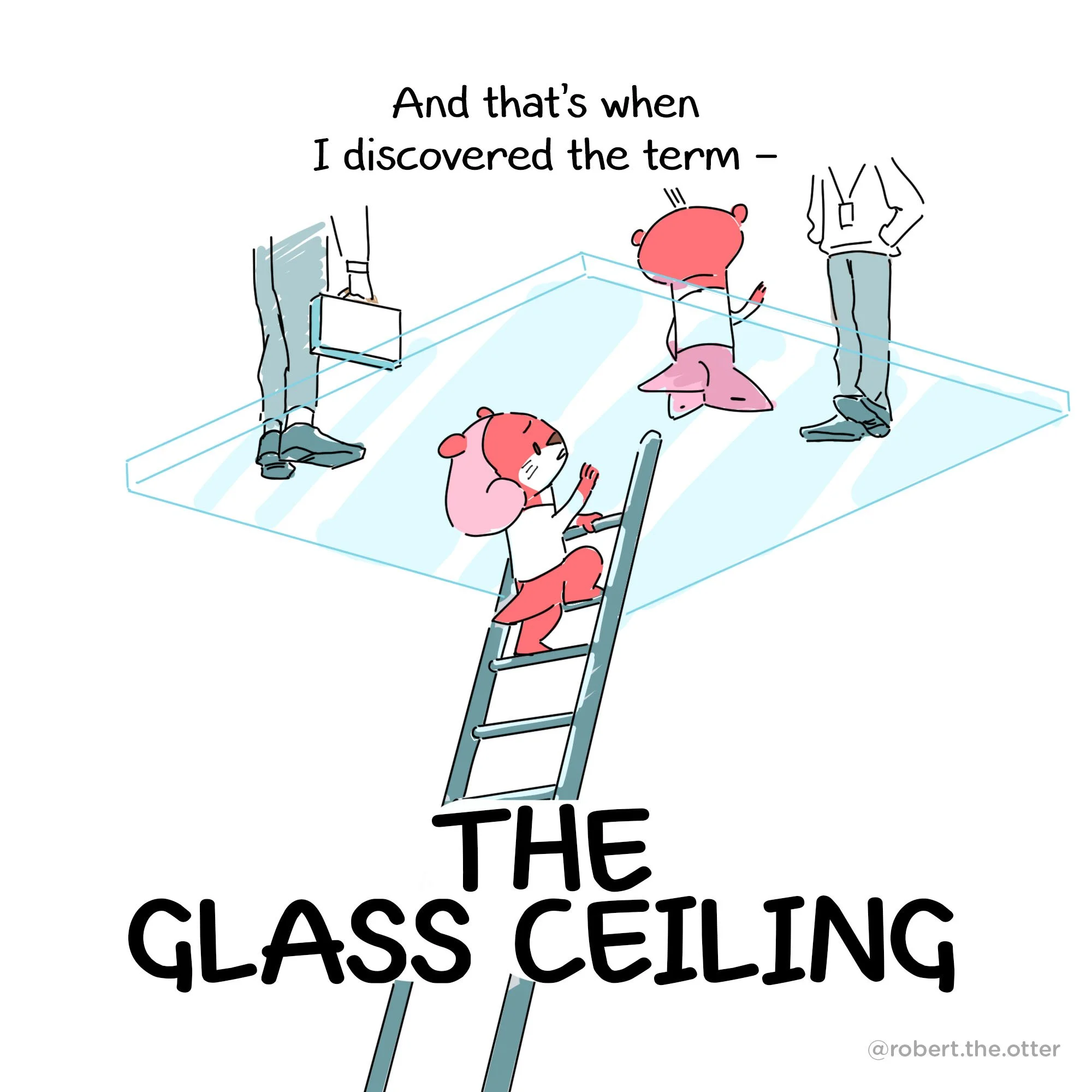 Comic of cute red otter animal cartoon mascot character