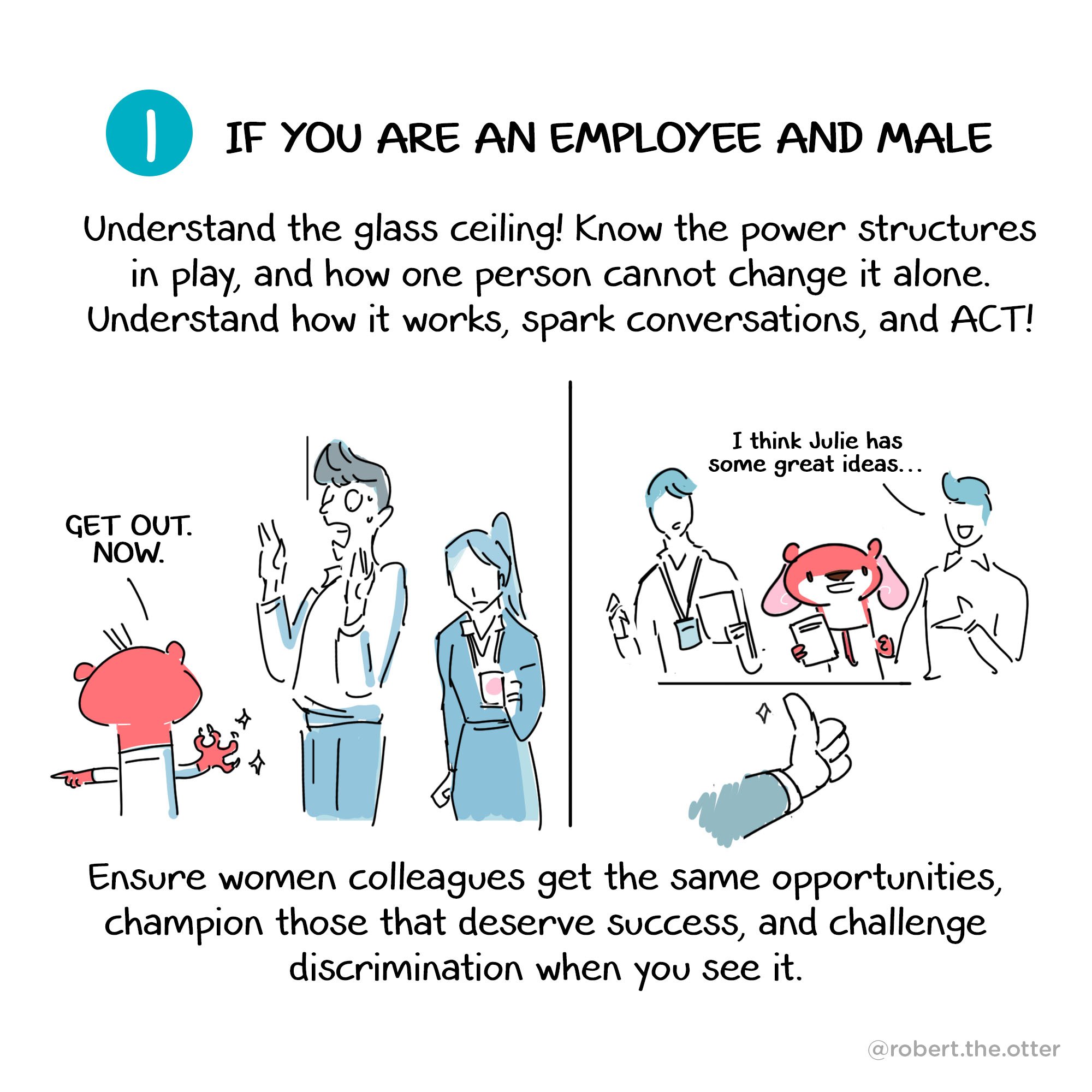 Comic of cute red otter animal cartoon mascot character