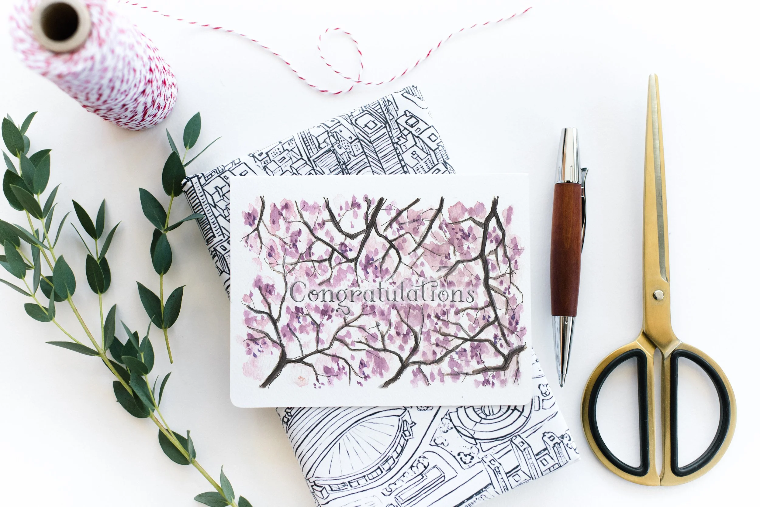 Congratulations Sakura Card