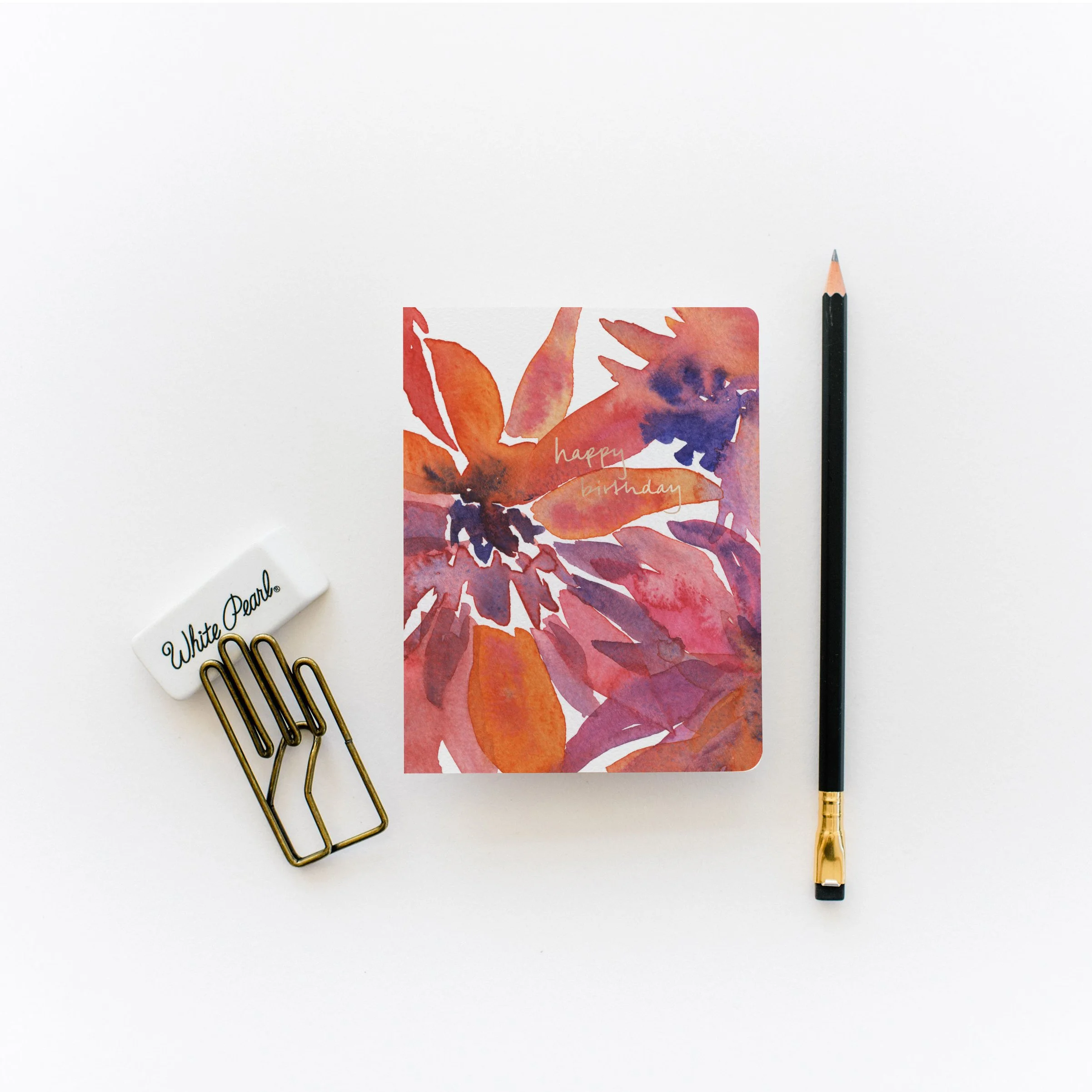 Dahlia Birthday Card