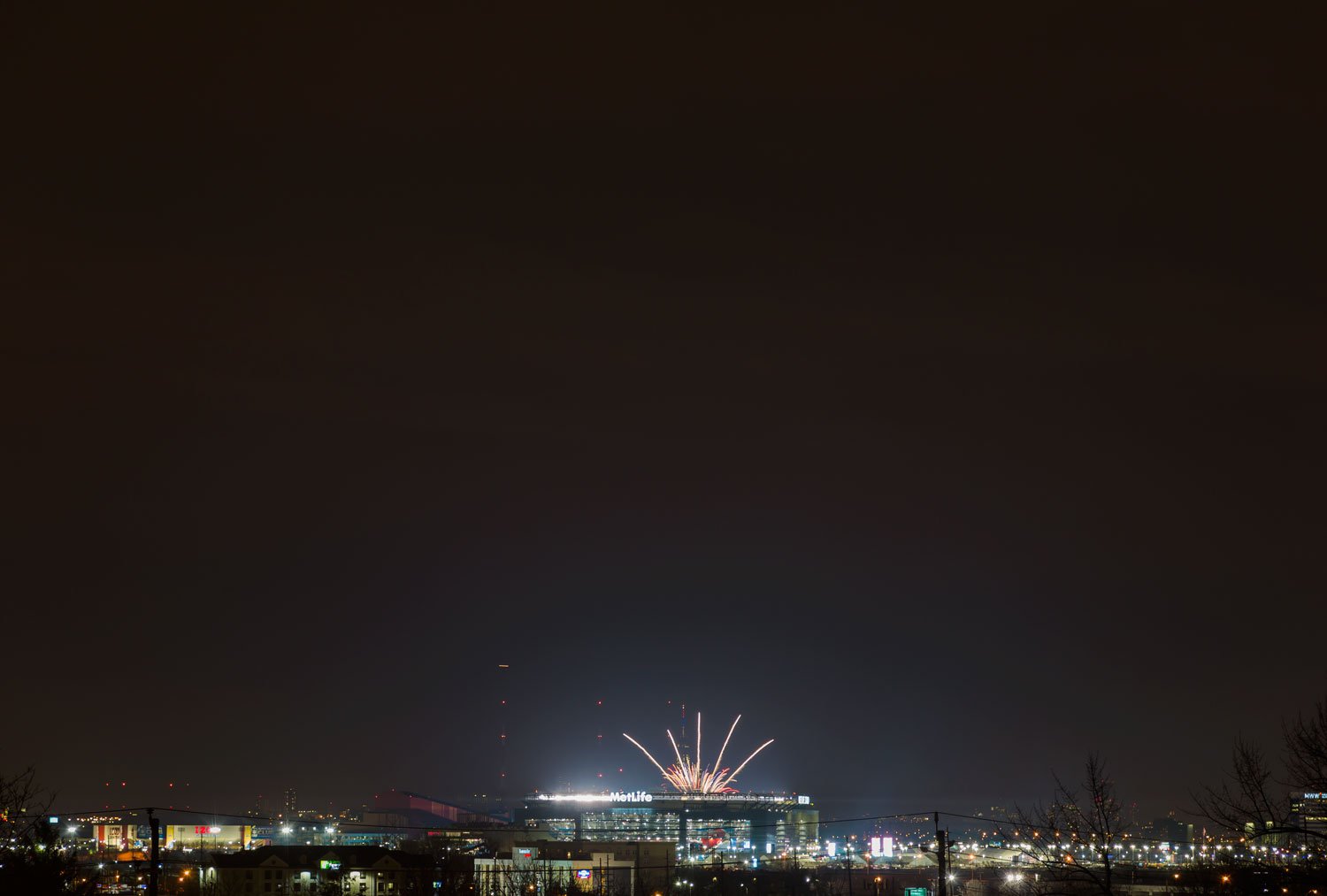   NFZ (East Rutherford, NJ, 2/2/14, 7:22 pm)  2014, archival pigment print 35 x 52.5 inches 