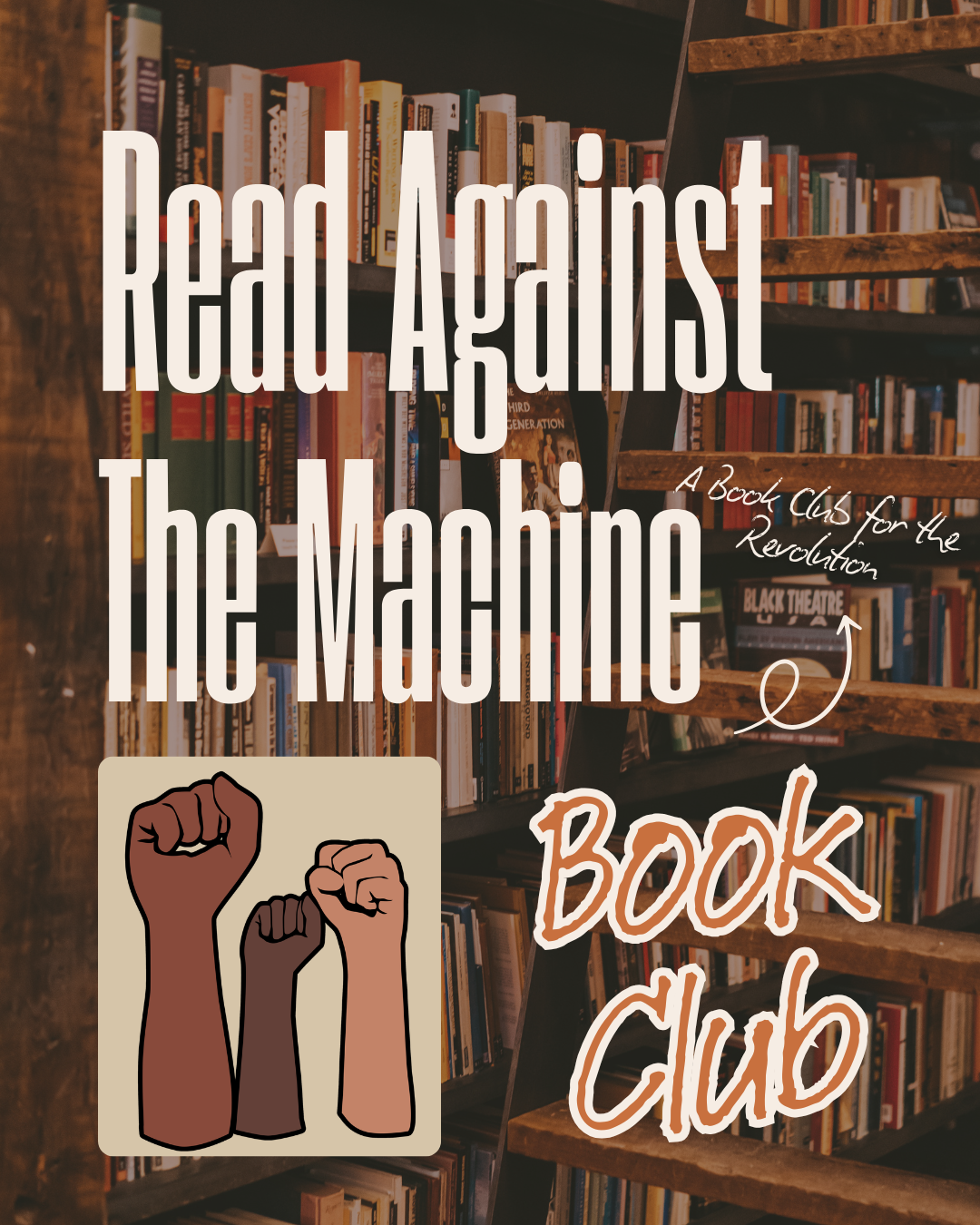 Tan and White Typographic Book Club Carousal Instagram Post.png