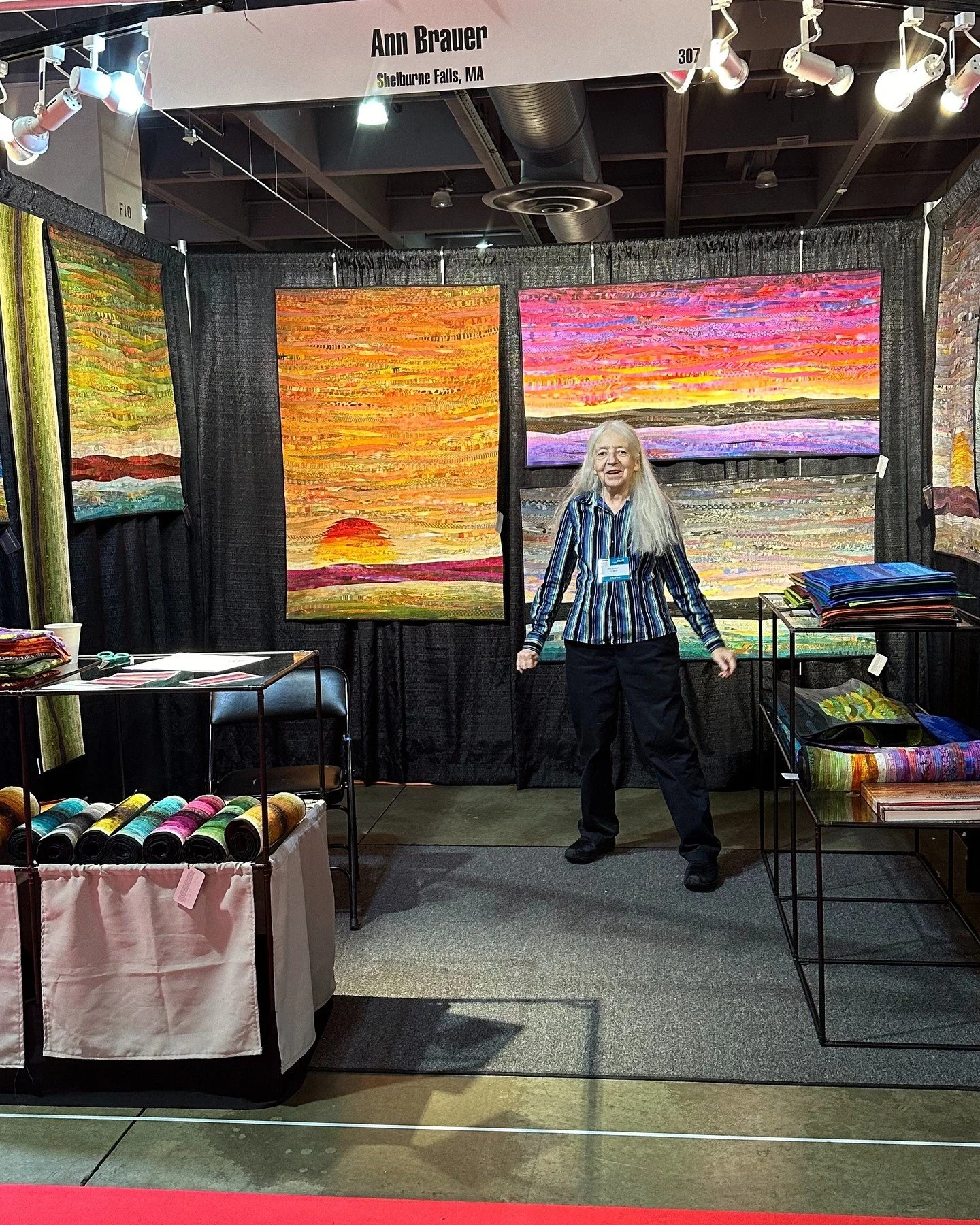 Good Morning! For those of you who followed along as I wove the Fox and the Swan piece, I am very happy to share that, along with a few other pieces, it has gone to it's forever home! Yay!! 

As always, this show never fails to create opportunities f