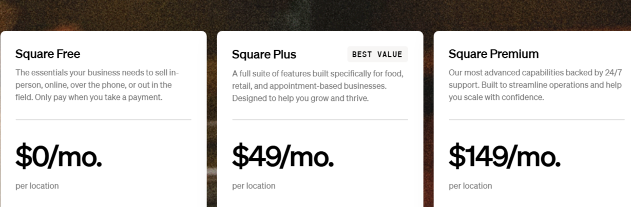 Square Pricing: No Contracts, No Surprises, No Guesswork