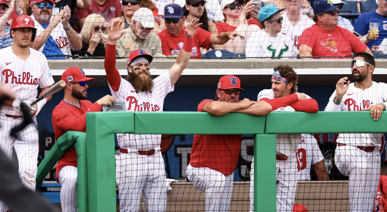 Phillies Dugout Celebration