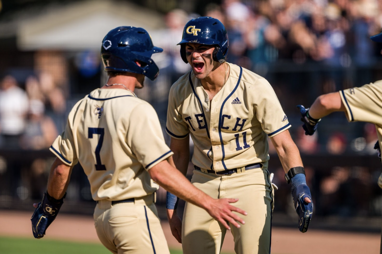Georgia Tech Players Celebrating