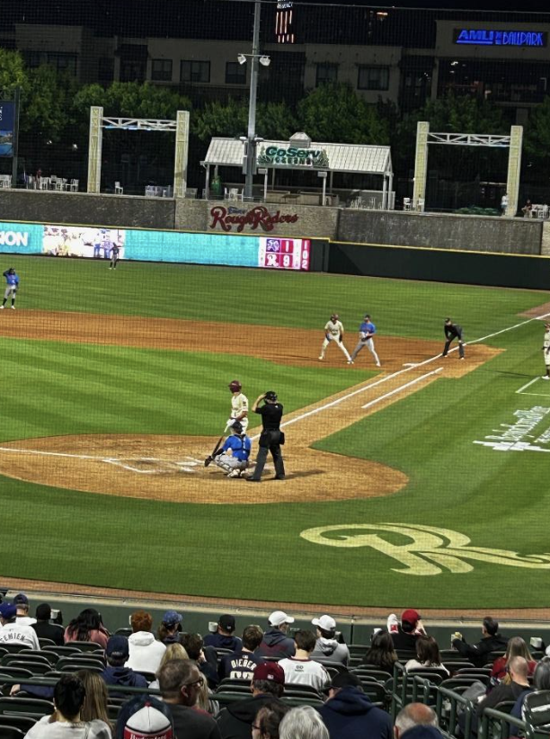 Dylan Dreiling batting in the 7th inning