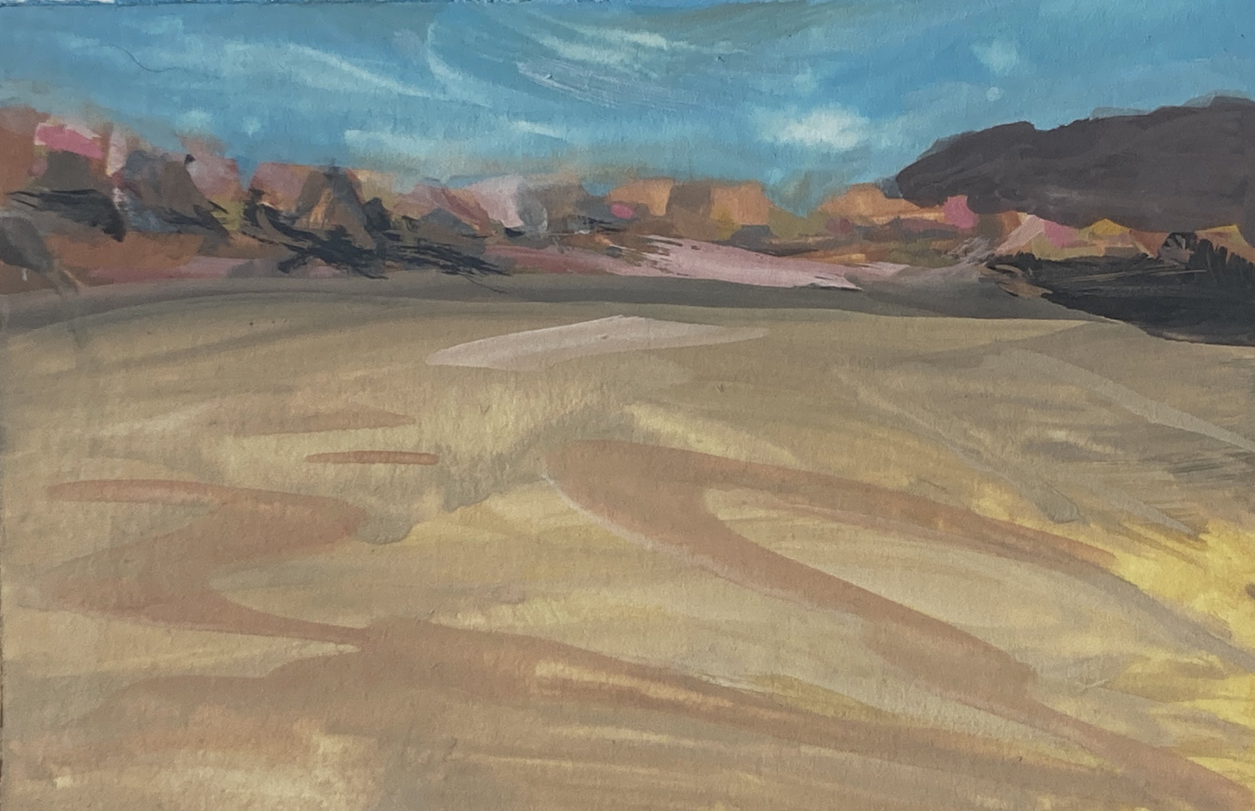  Desert Dream 2021 Gouache on paper 3x5” 