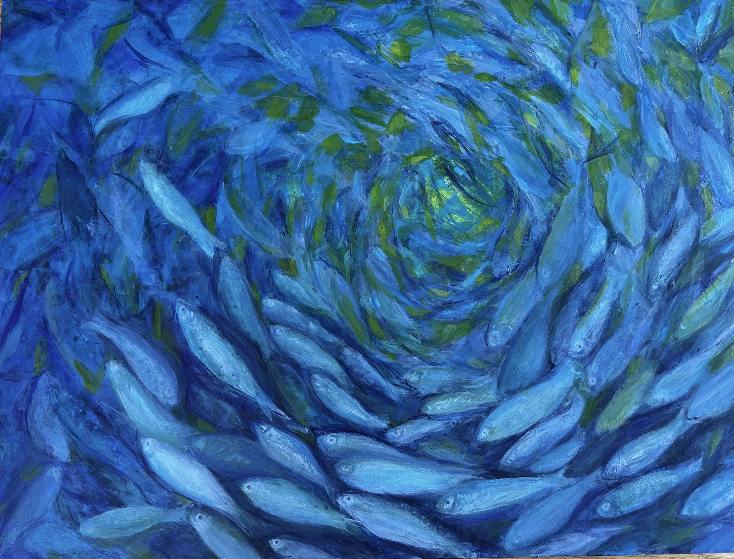  Dancing Shoal Acrylic on board 18×24  