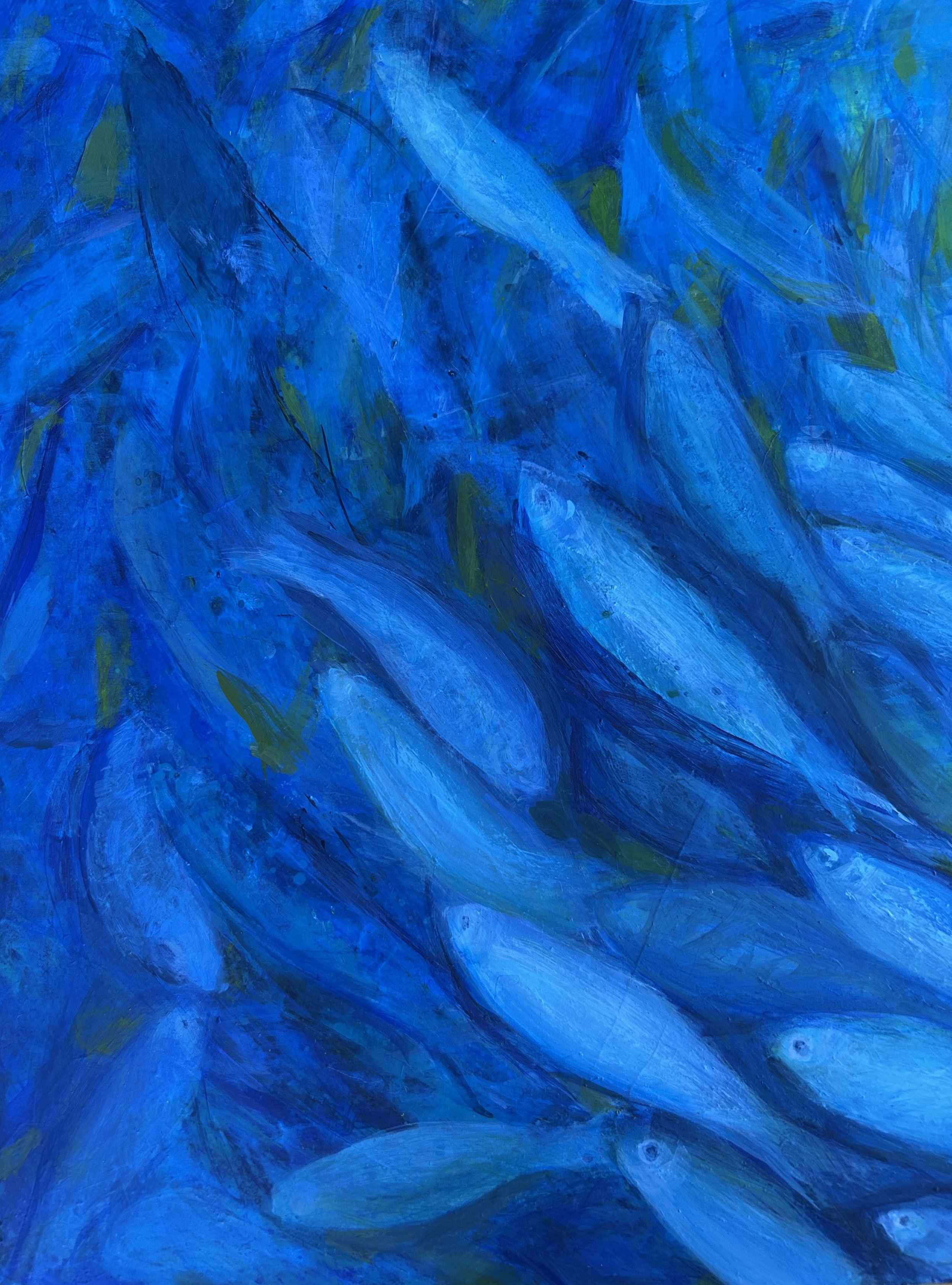  Dancing Shoal Detail Acrylic on board 18×24 