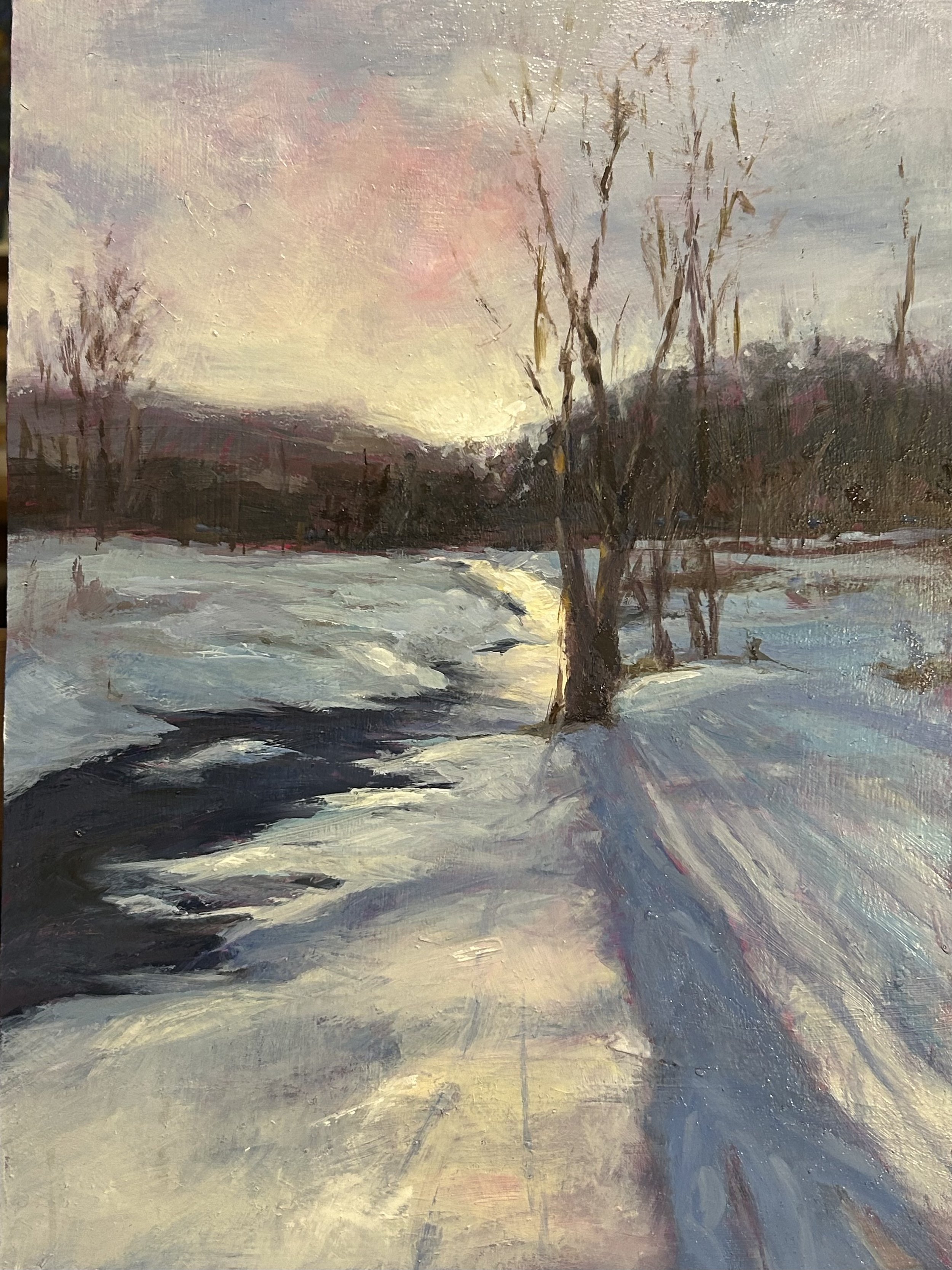  Sawmill Stillness Oil 9×12 