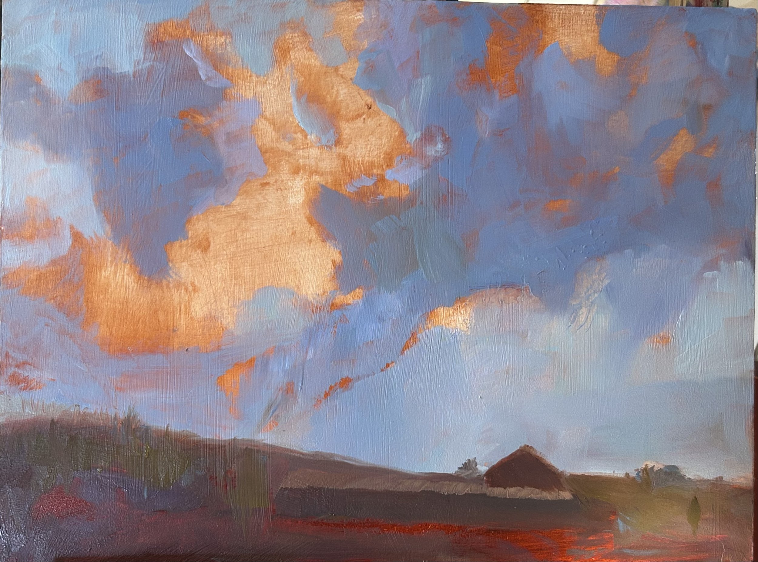  Big Sky Ferry Road Oil 9×12 